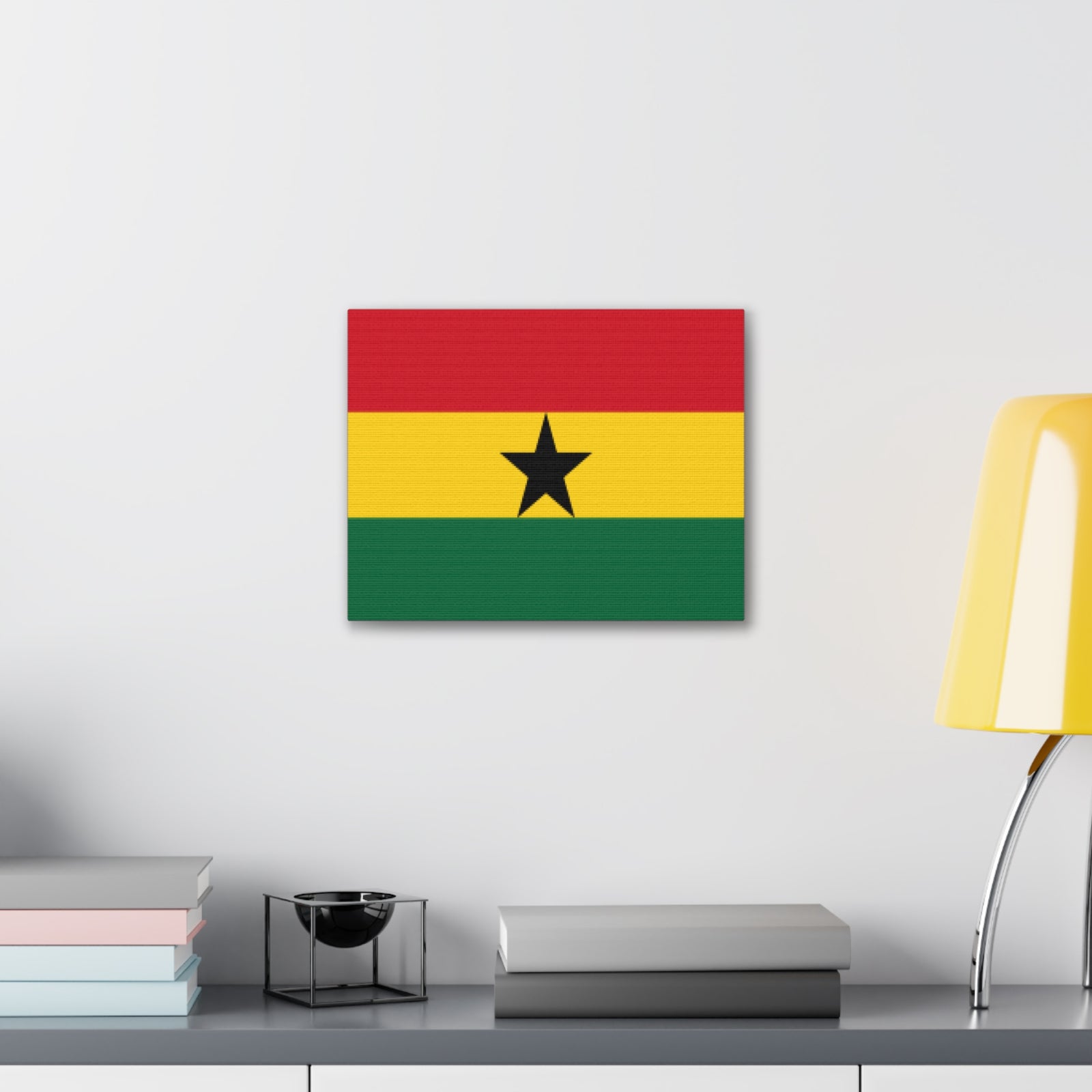 Ghana Country Flag Canvas Vibrant Wall Art Unframed Home Decor-Express Your Love Gifts