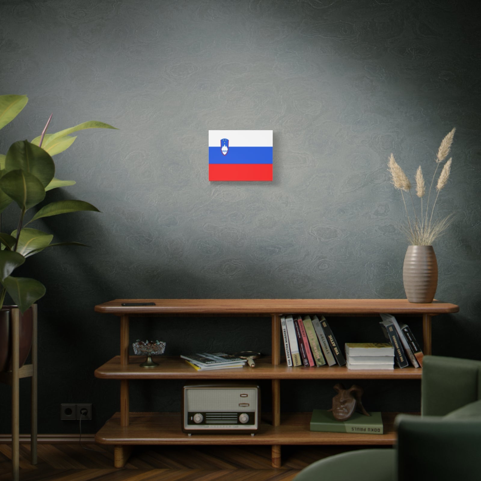 Slovenia Country Flag Canvas Vibrant Wall Art Unframed Home Decor-Express Your Love Gifts