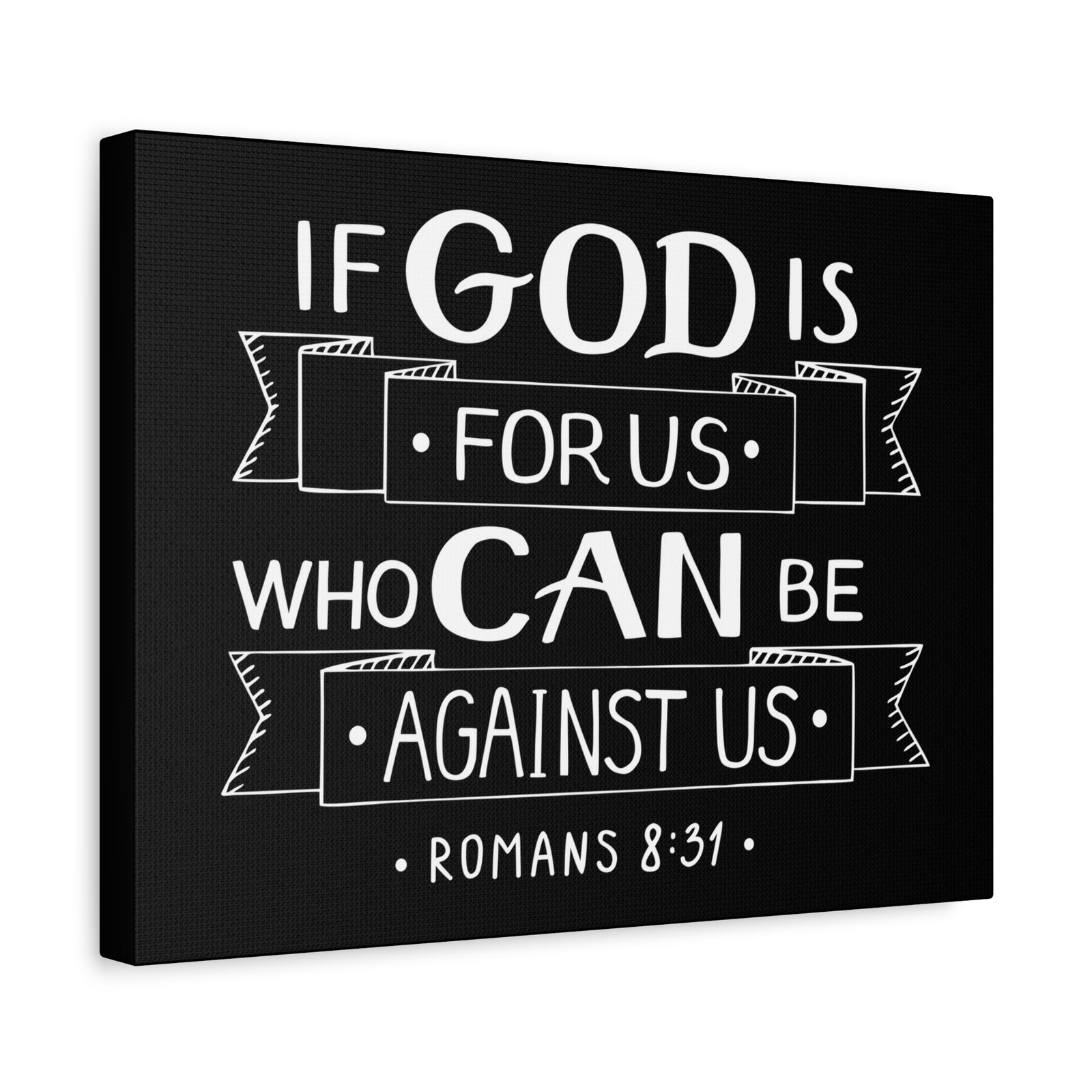 Scripture Canvas God For Us Matthew 6:33 Christian Wall Art Bible Verse Print Ready to Hang-Express Your Love Gifts