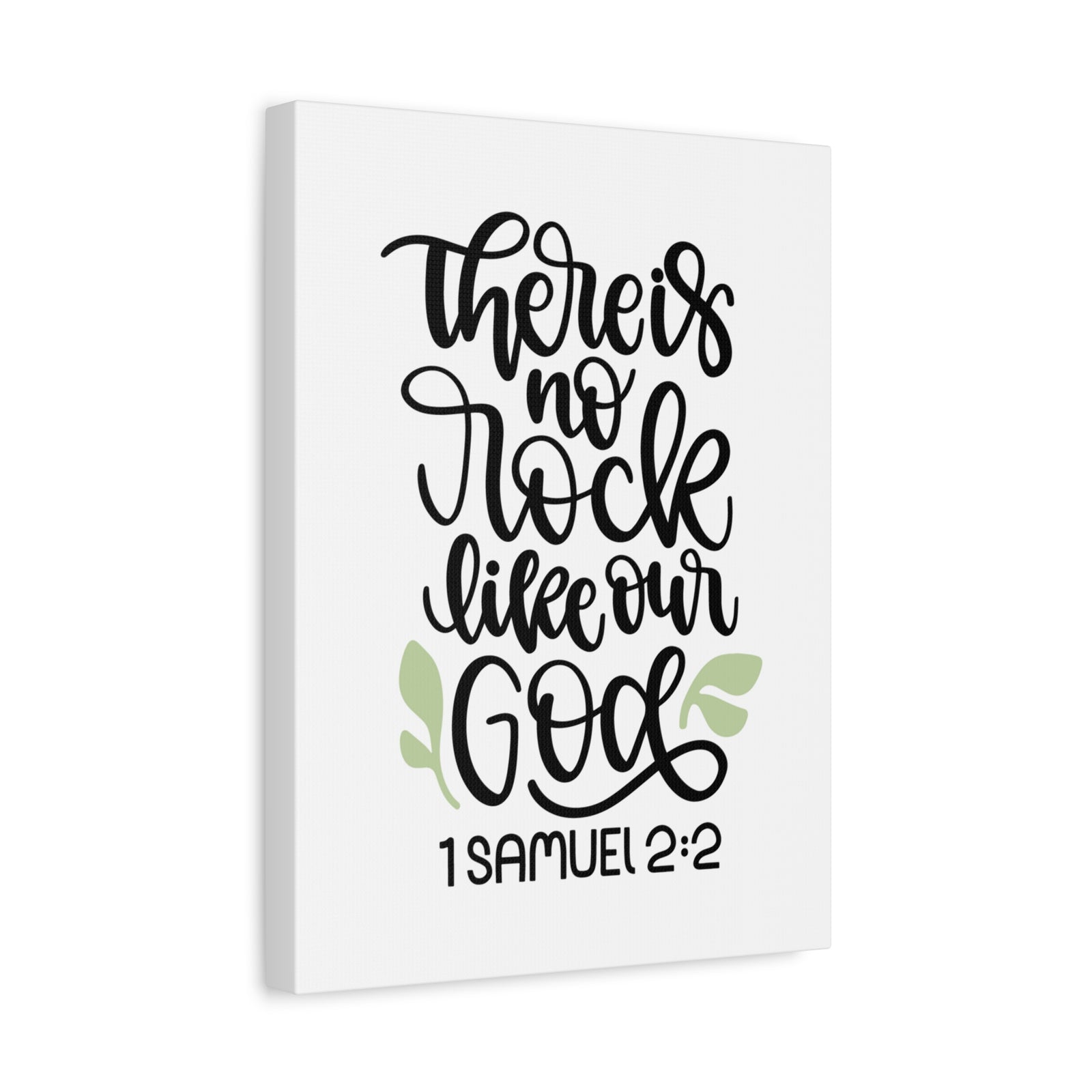 Scripture Canvas Our God 1 Samuel 2:2 Christian Wall Art Bible Verse Print Ready to Hang-Express Your Love Gifts