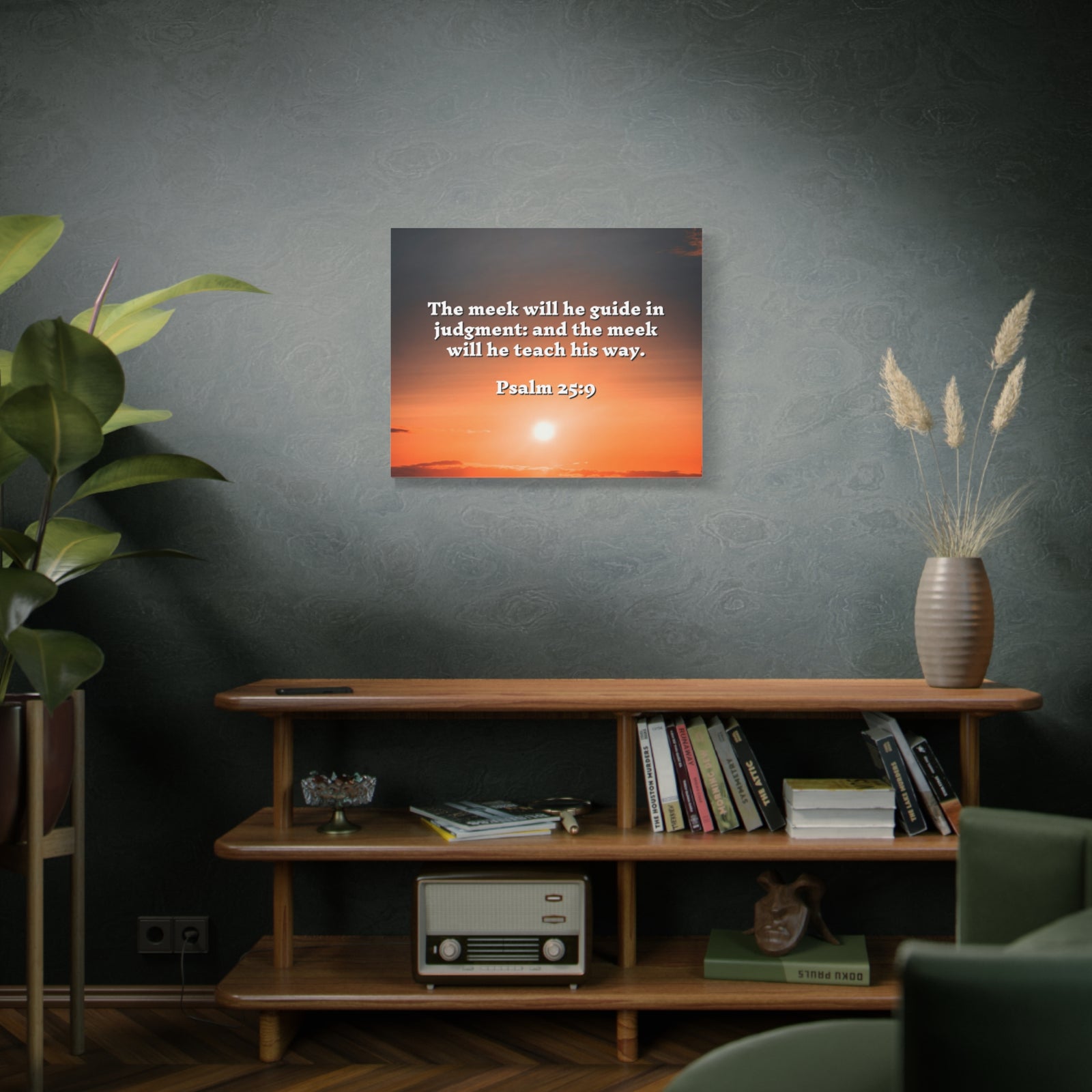 Scripture Walls Guide In Judgement Psalm 25:9 Bible Verse Canvas Christian Wall Art Ready to Hang-Express Your Love Gifts