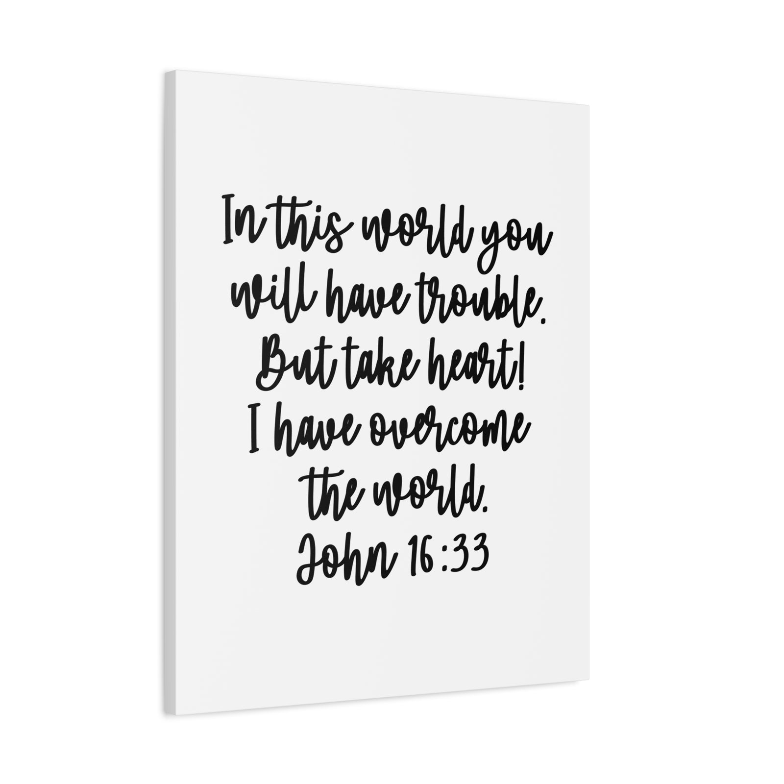 Scripture Walls John 16:13 But Take Heart Bible Verse Canvas Christian Wall Art Ready to Hang Unframed-Express Your Love Gifts