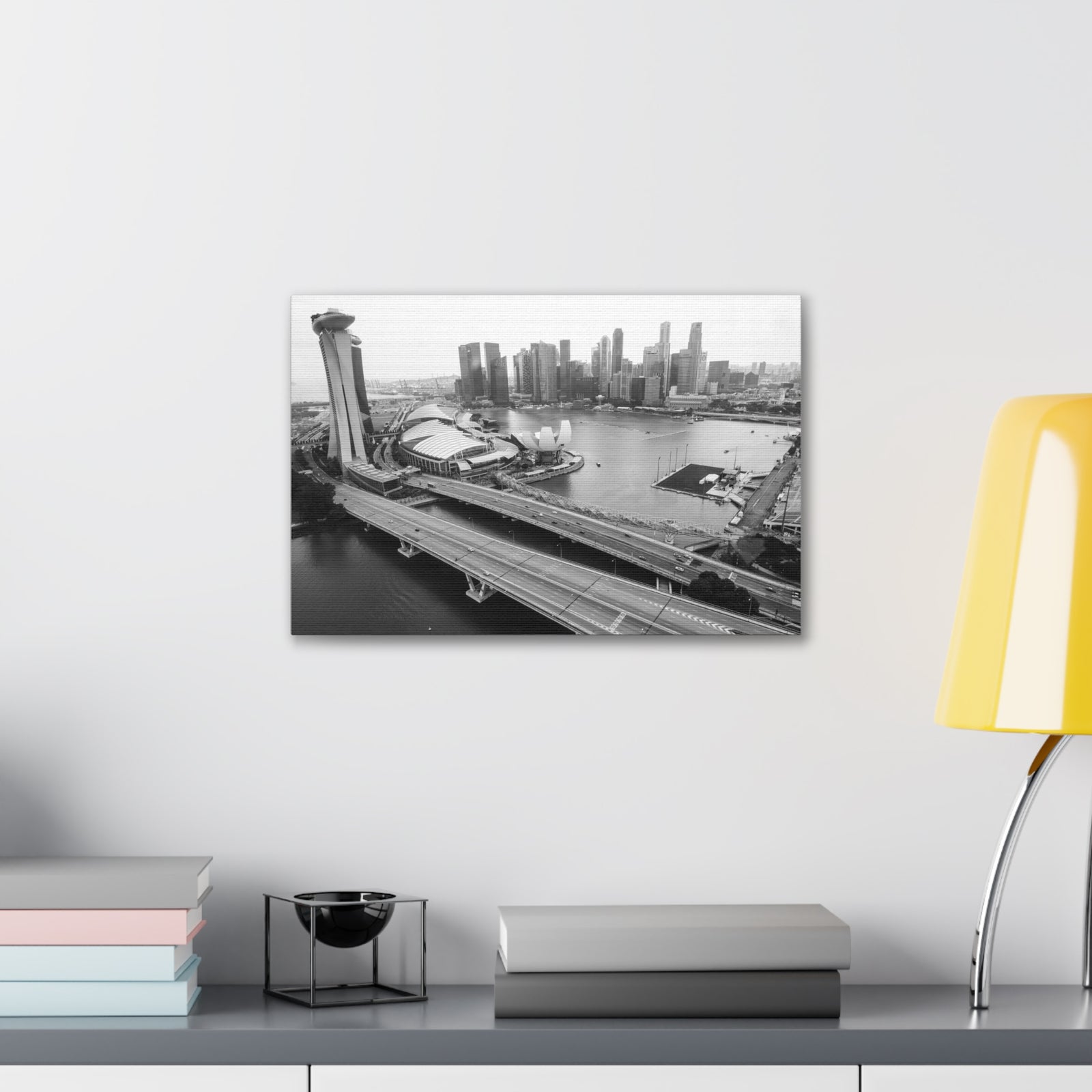 Singapore Skyline Canvas Artwork High-Quality Breathtaking Stunning Cityscape for Home Decor Ready to Hang-Express Your Love Gifts