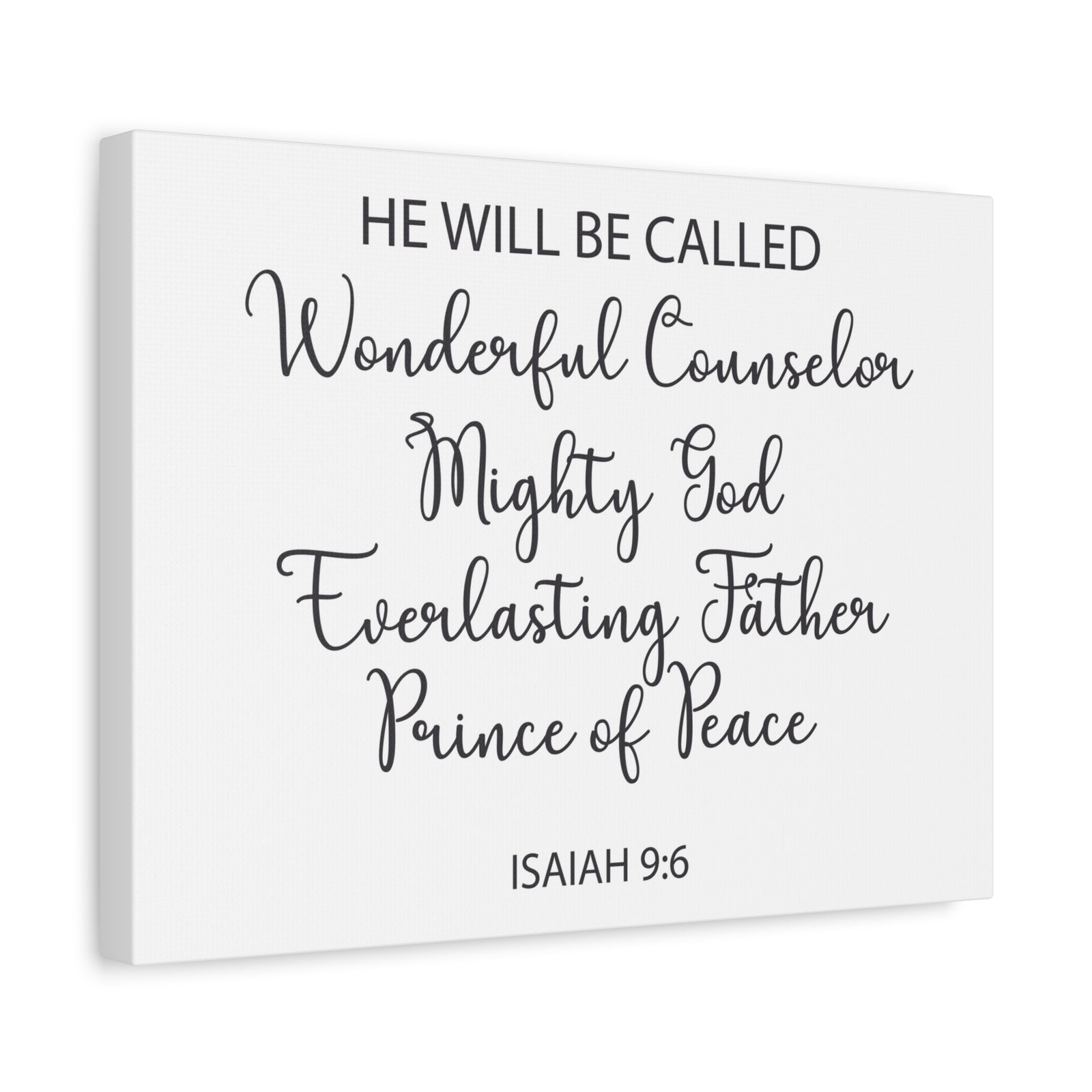 Scripture Walls Prince Of Peace Isaiah 9:6 Bible Verse Canvas Christian Wall Art Ready To Hang-Express Your Love Gifts