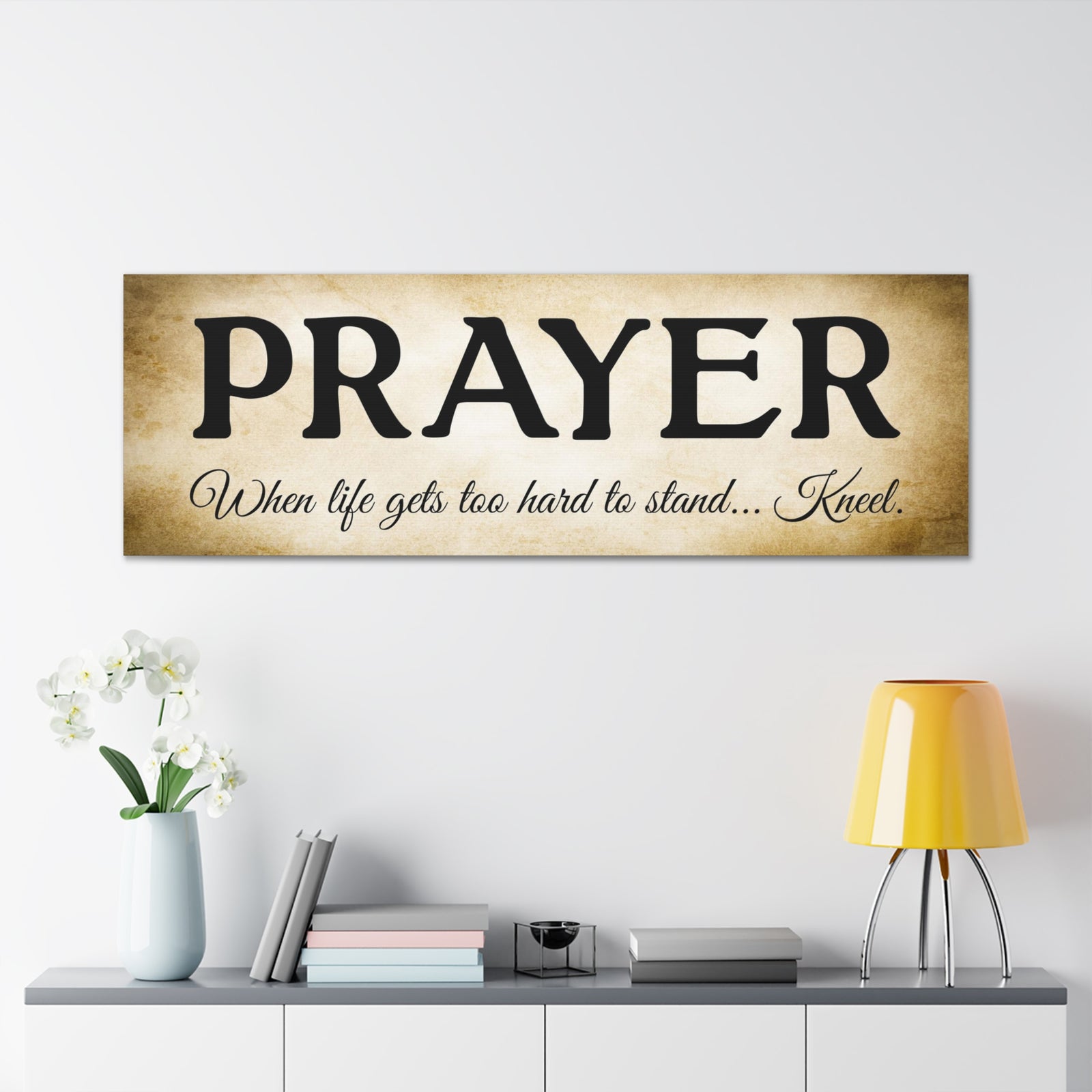 Scripture Walls Prayer Gold Bible Verse Canvas Christian Wall Art Ready to Hang Unframed-Express Your Love Gifts