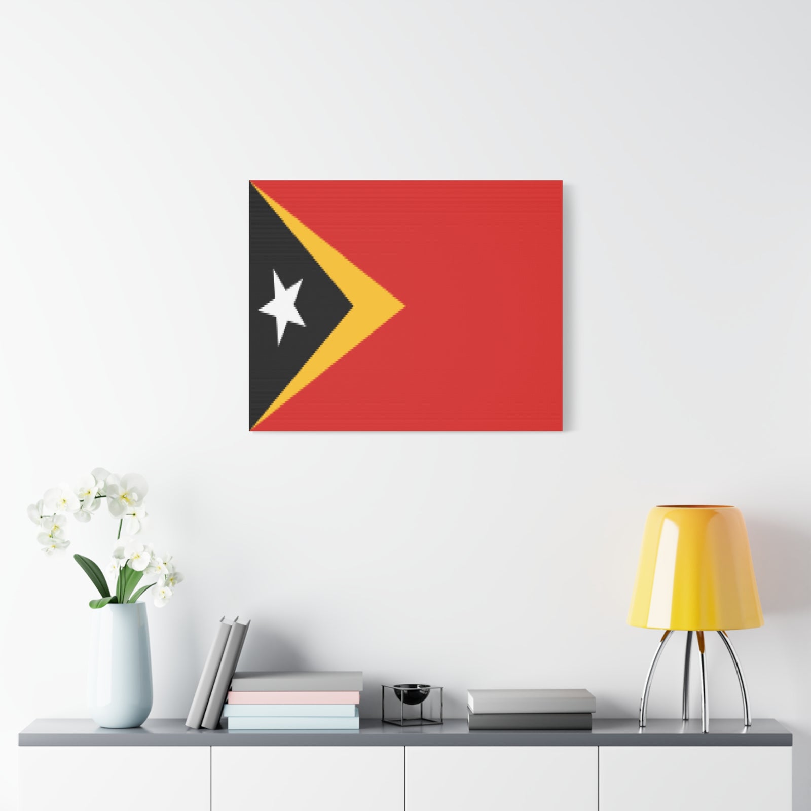 Timor-Leste Country Flag Canvas Vibrant Wall Art Unframed Home Decor-Express Your Love Gifts