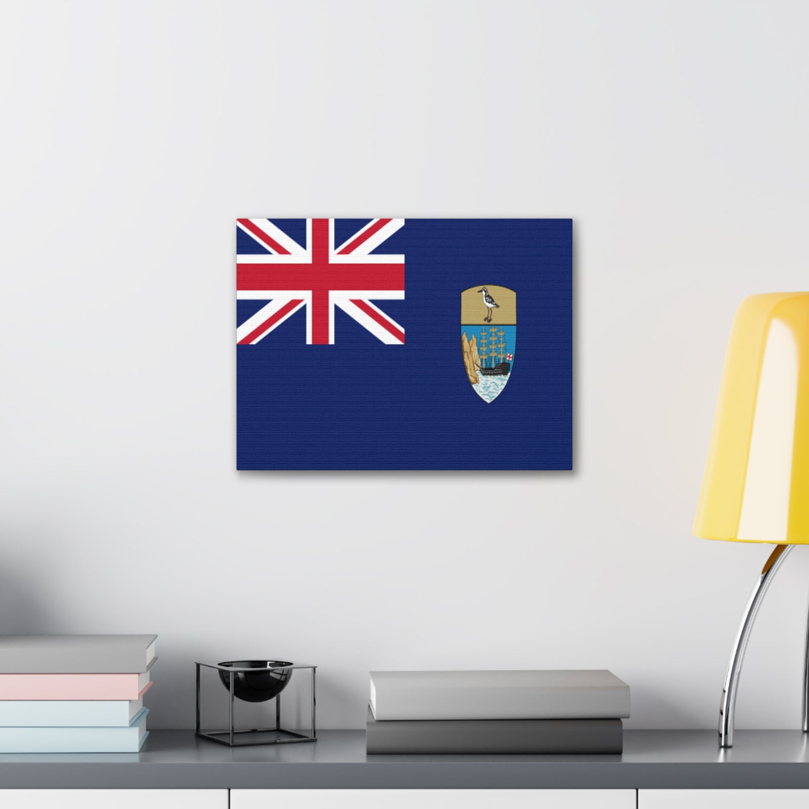 Saint Helena, Ascension and Tristan da Cunha Country Flag Canvas Vibrant Wall Art Unframed Home Decor-Express Your Love Gifts