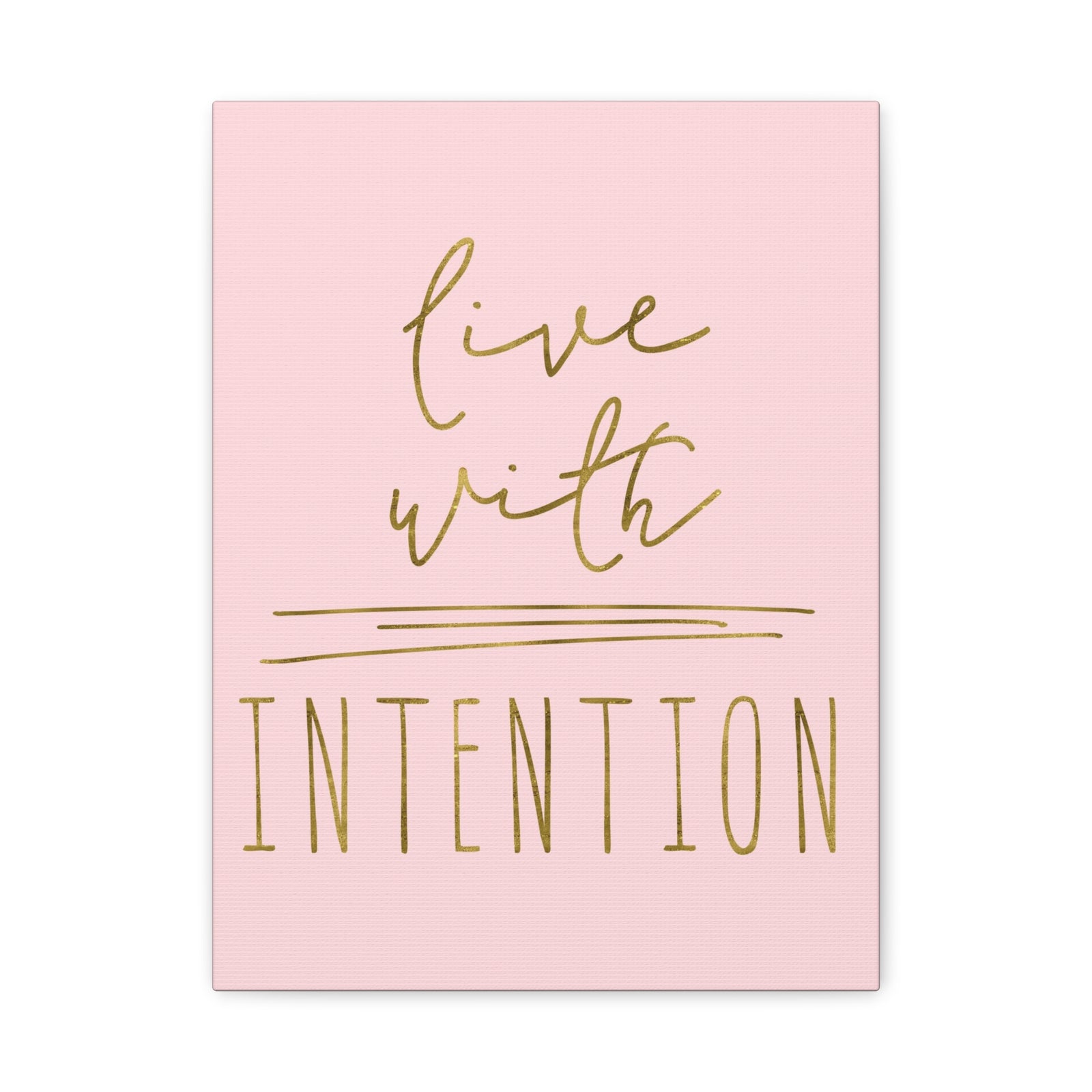Inspirational Wall Art Live With Intention Motivation Wall Decor for Home Office Gym Inspiring Success Quote Print Ready to Hang-Express Your Love Gifts