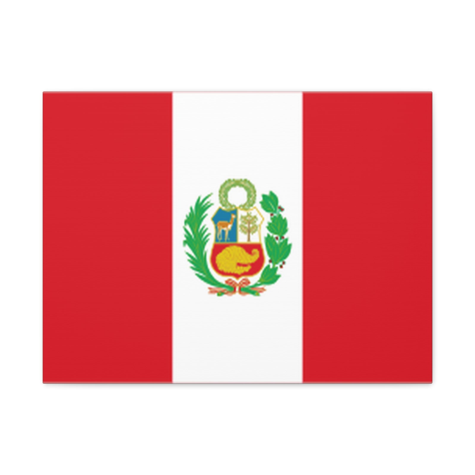 Peru Country Flag Canvas Vibrant Wall Art Unframed Home Decor-Express Your Love Gifts