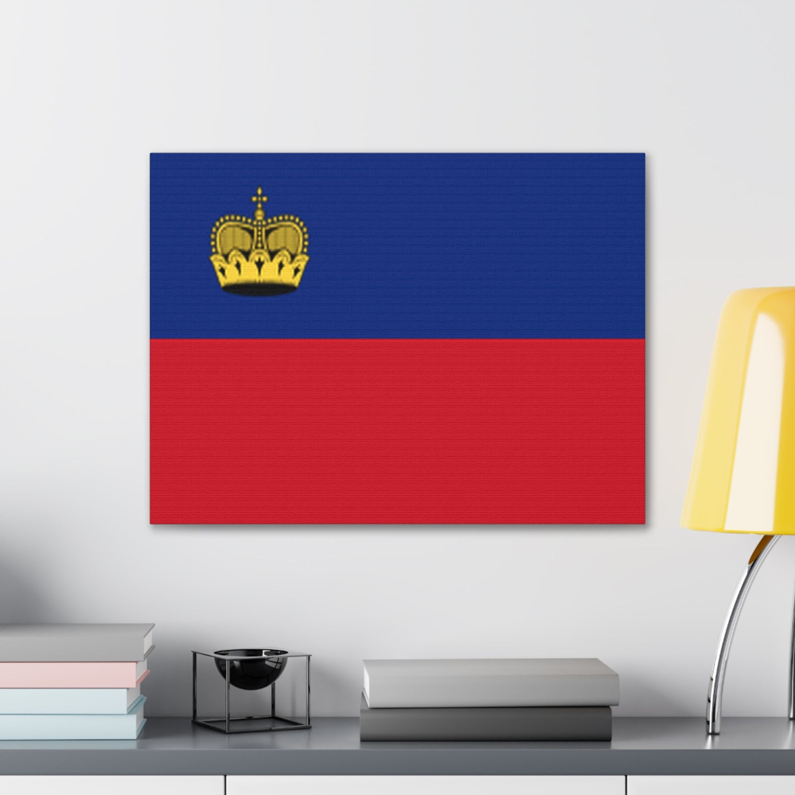 Liechtenstein Country Flag Canvas Vibrant Wall Art Unframed Home Decor-Express Your Love Gifts