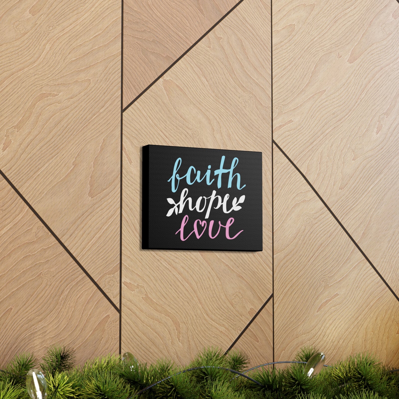 Scripture Walls Faith Hope Love Colors 1 Corinthians 13:13 Christian Wall Art Bible Verse Print Ready To Hang-Express Your Love Gifts