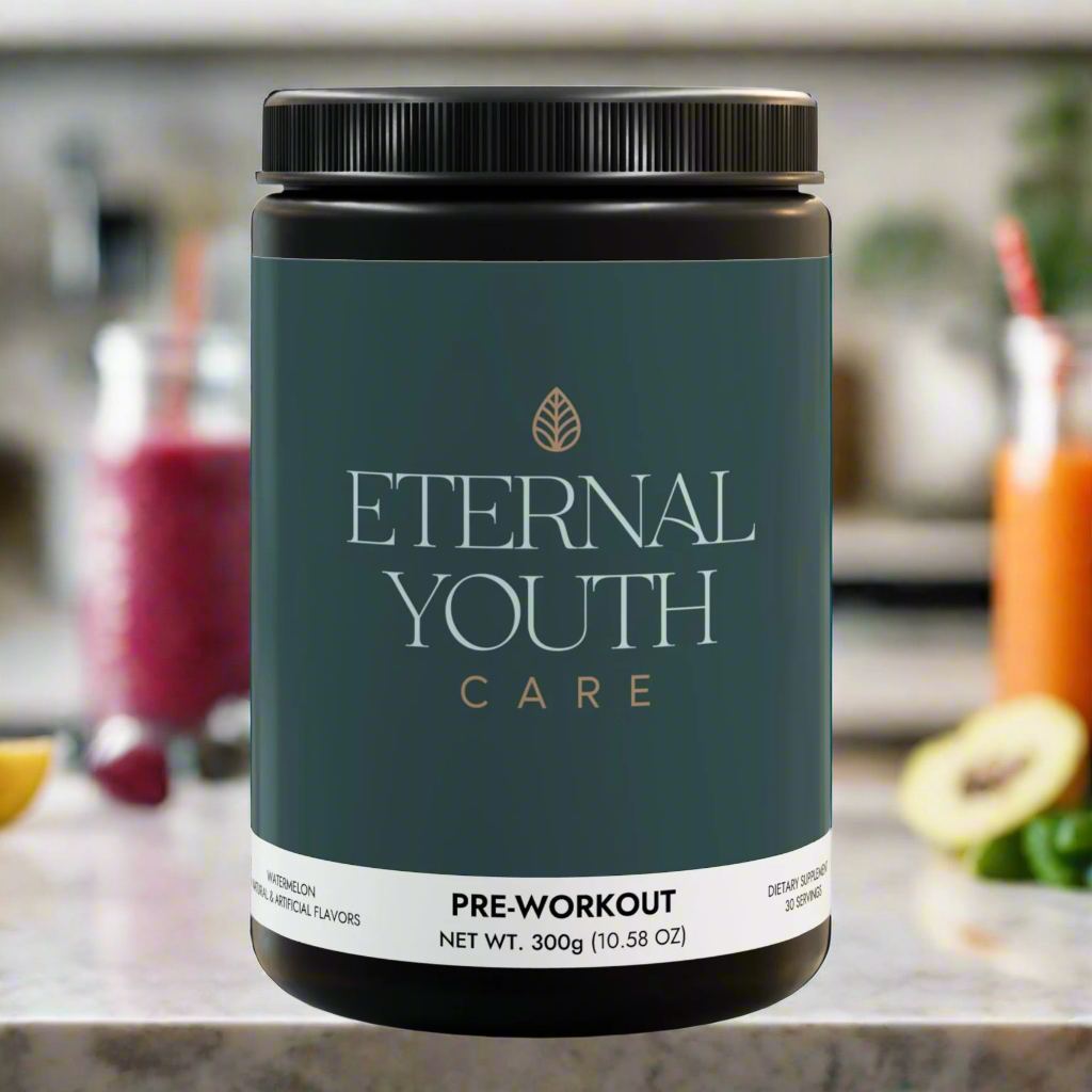Eternal Youth Care Pre-Workout – Watermelon Flavor Energy & Performance Boost Corn-Free, Lactose-Free (300g)-Express Your Love Gifts