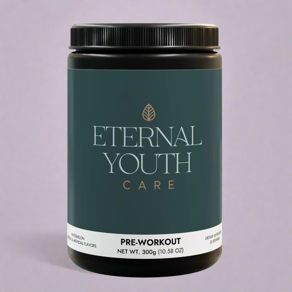 Eternal Youth Care Pre-Workout – Watermelon Flavor Energy & Performance Boost Corn-Free, Lactose-Free (300g)-Express Your Love Gifts