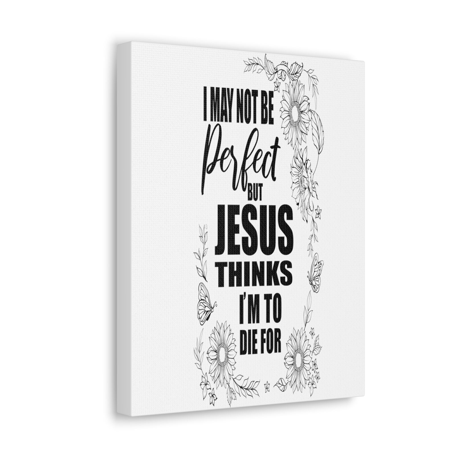Scripture Walls Jesus Thinks Bible Verse Canvas Christian Wall Art Ready to Hang Unframed-Express Your Love Gifts