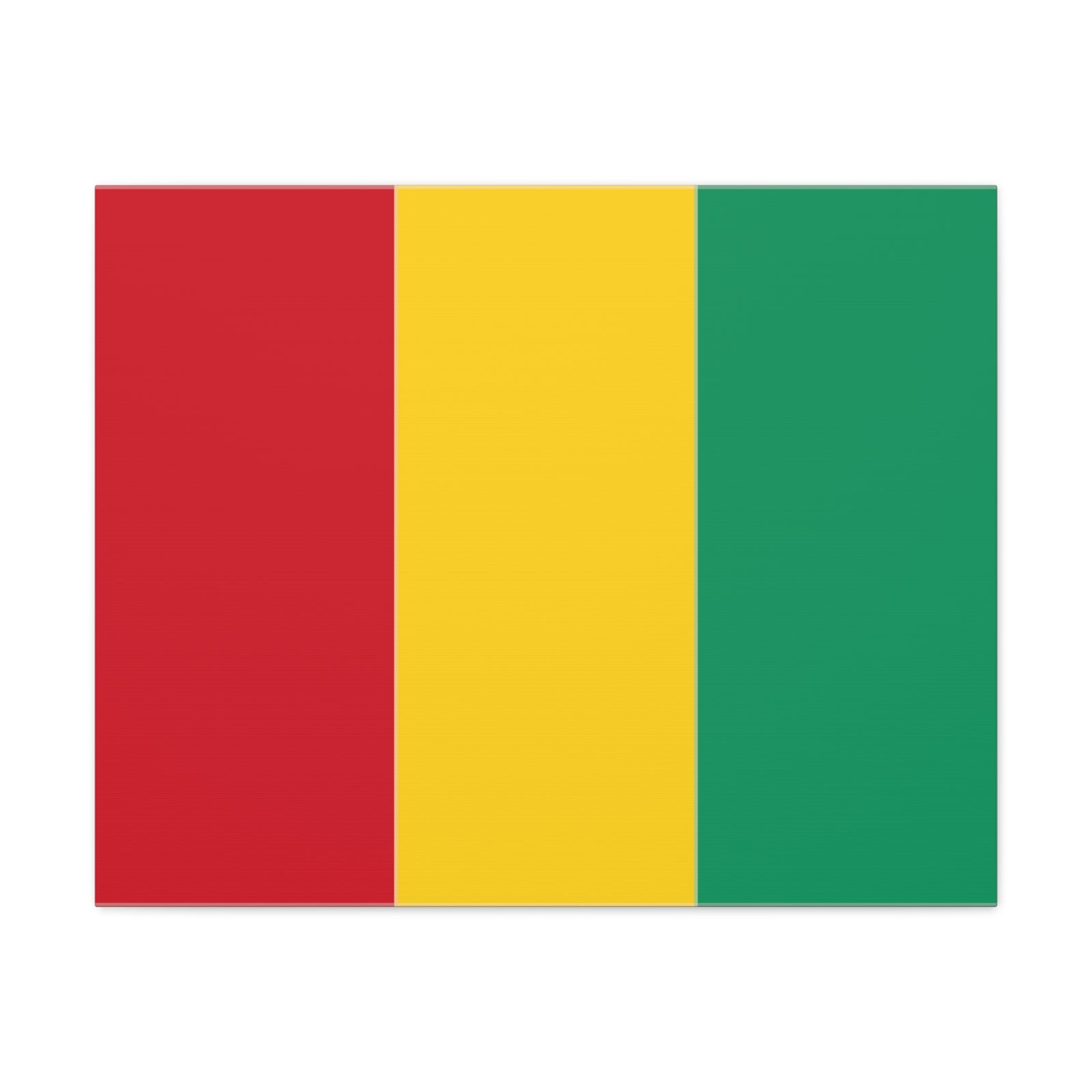 Guinea Country Flag Canvas Vibrant Wall Art Unframed Home Decor-Express Your Love Gifts