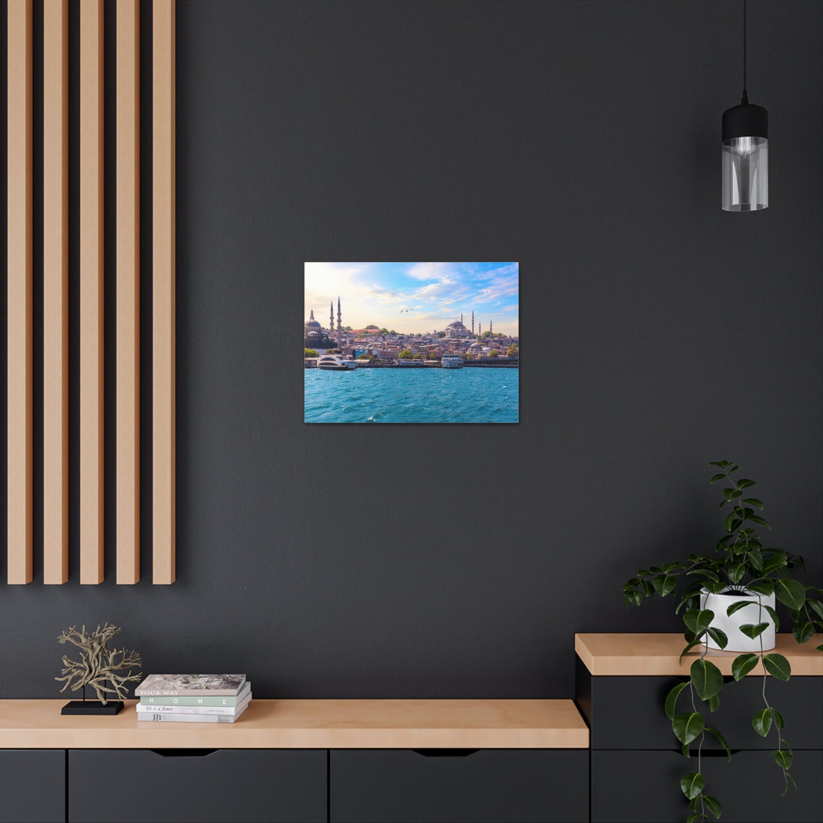 Istanbul Daytime Skyline Canvas Artwork High-Quality Breathtaking Stunning Cityscape for Home Decor Ready to Hang-Express Your Love Gifts