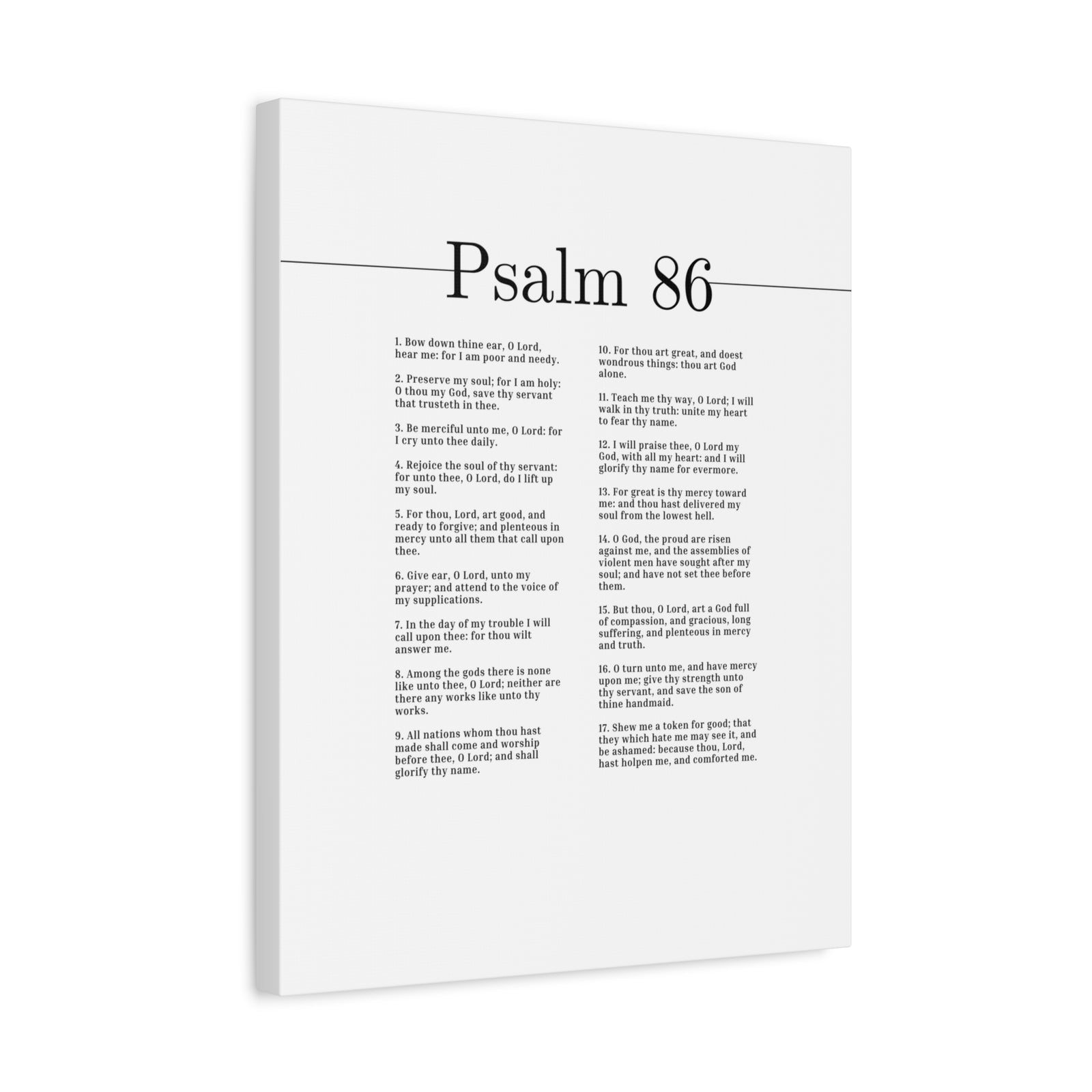Scripture Canvas I Lift Up My Soul Psalm 86 Christian Wall Art Bible Verse Print Ready to Hang-Express Your Love Gifts