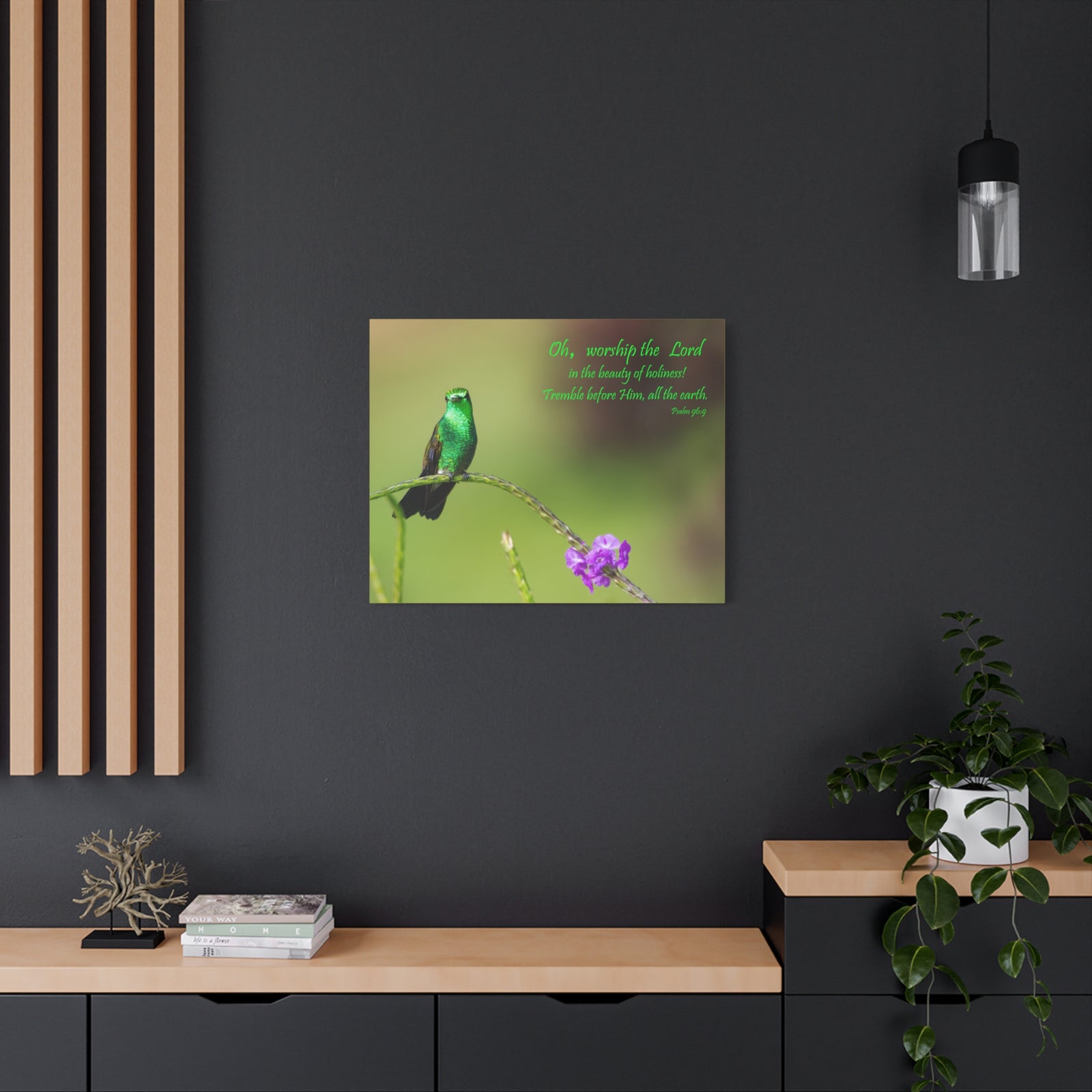 Scripture Walls Worship The Lord Psalm 96:9 Bible Verse Canvas Christian Wall Art Ready to Hang-Express Your Love Gifts