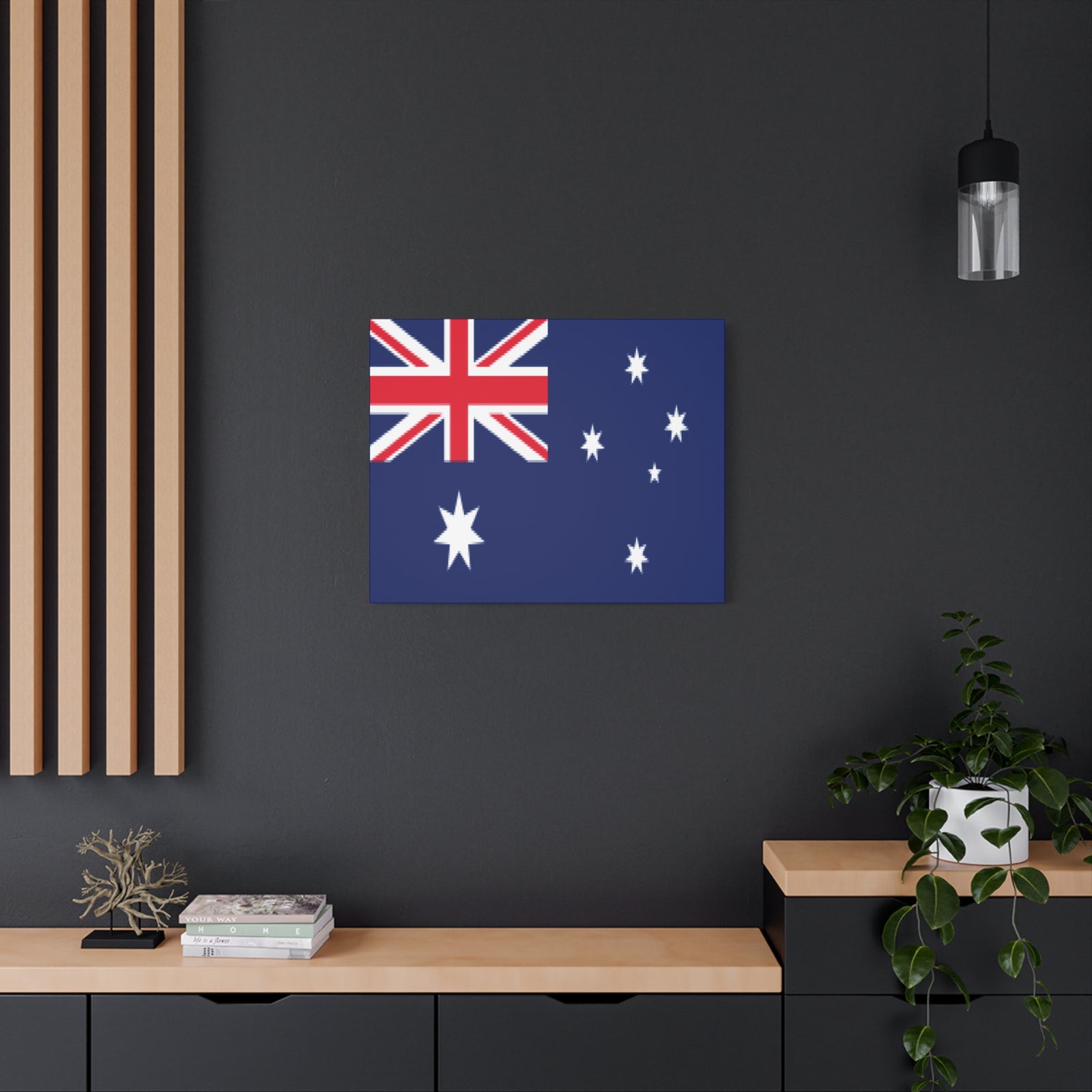 Australia Country Flag Canvas Vibrant Wall Art Unframed Home Decor-Express Your Love Gifts