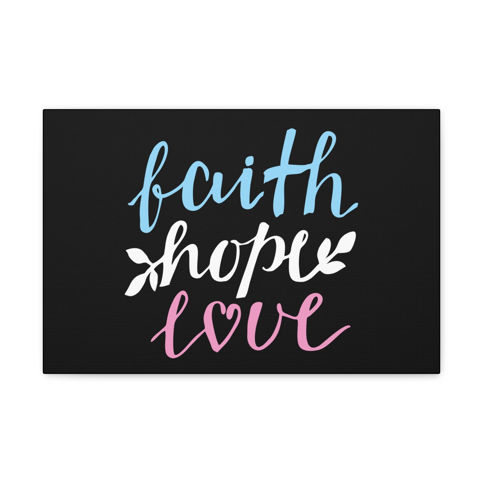 Scripture Walls Faith Hope Love Colors 1 Corinthians 13:13 Christian Wall Art Bible Verse Print Ready To Hang-Express Your Love Gifts