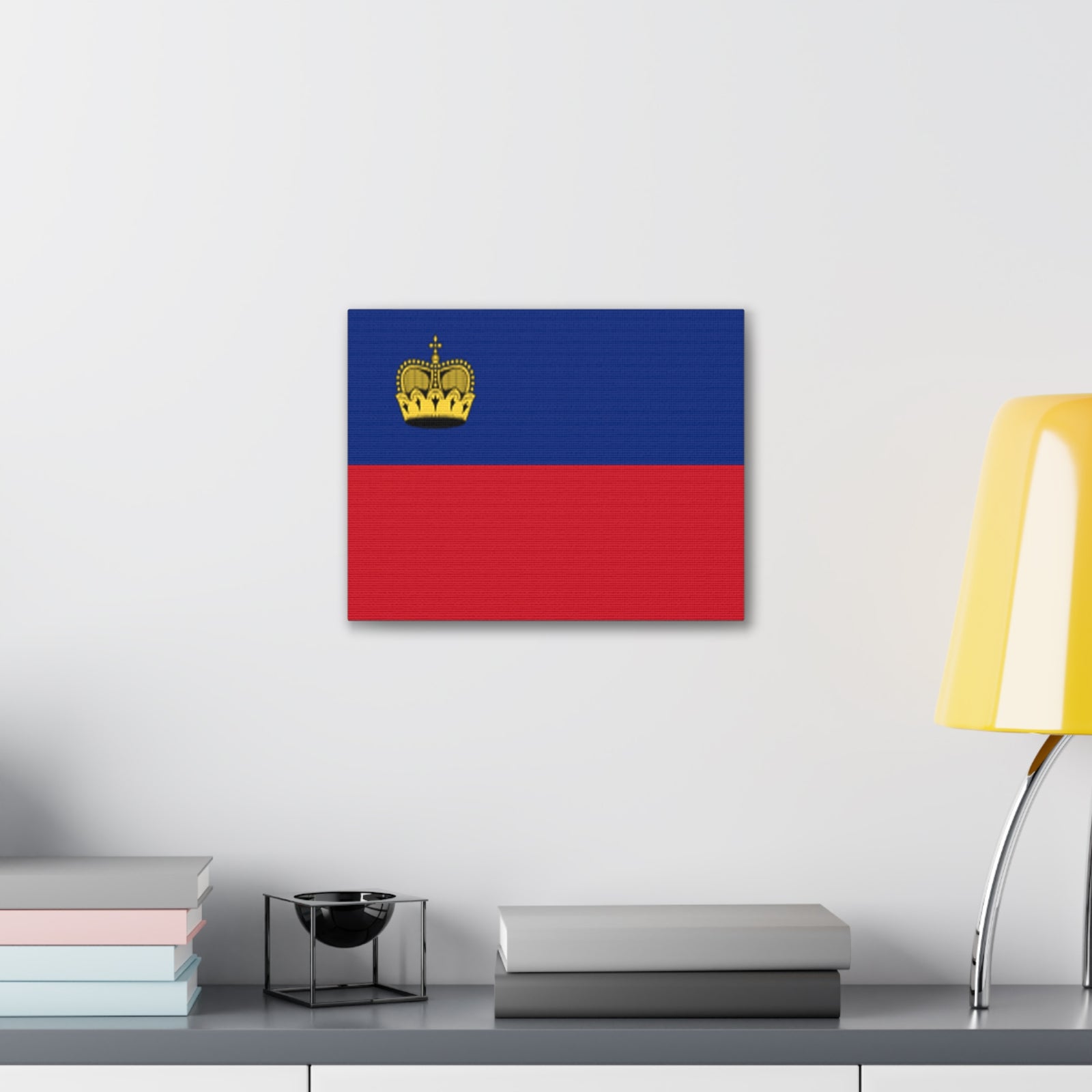 Liechtenstein Country Flag Canvas Vibrant Wall Art Unframed Home Decor-Express Your Love Gifts