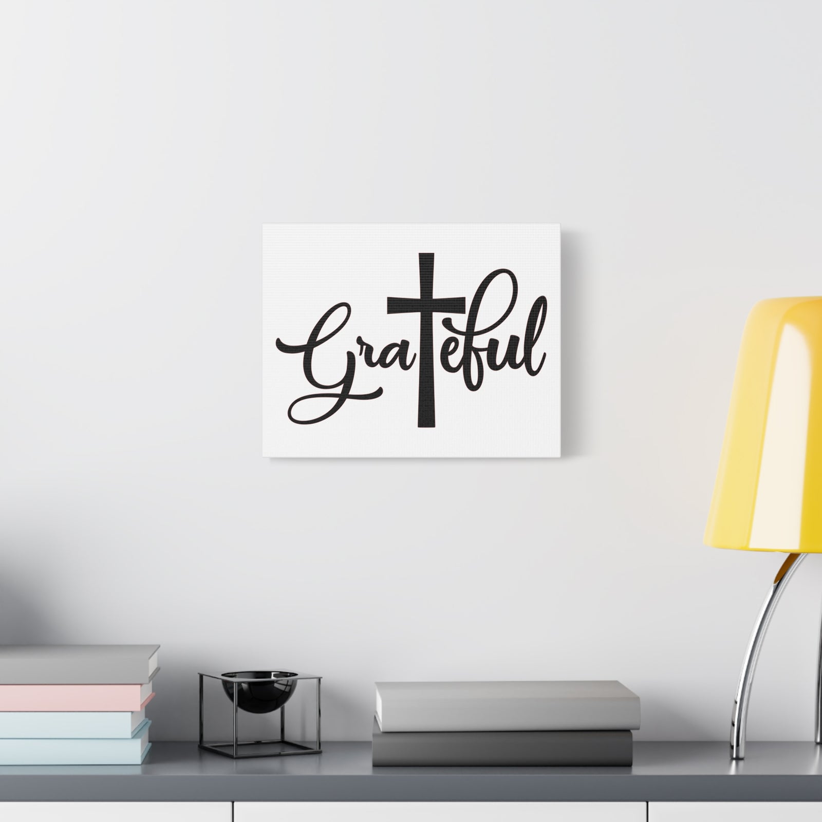Scripture Canvas Grateful Psalm 118:1 Christian Wall Art Print Ready to Hang-Express Your Love Gifts
