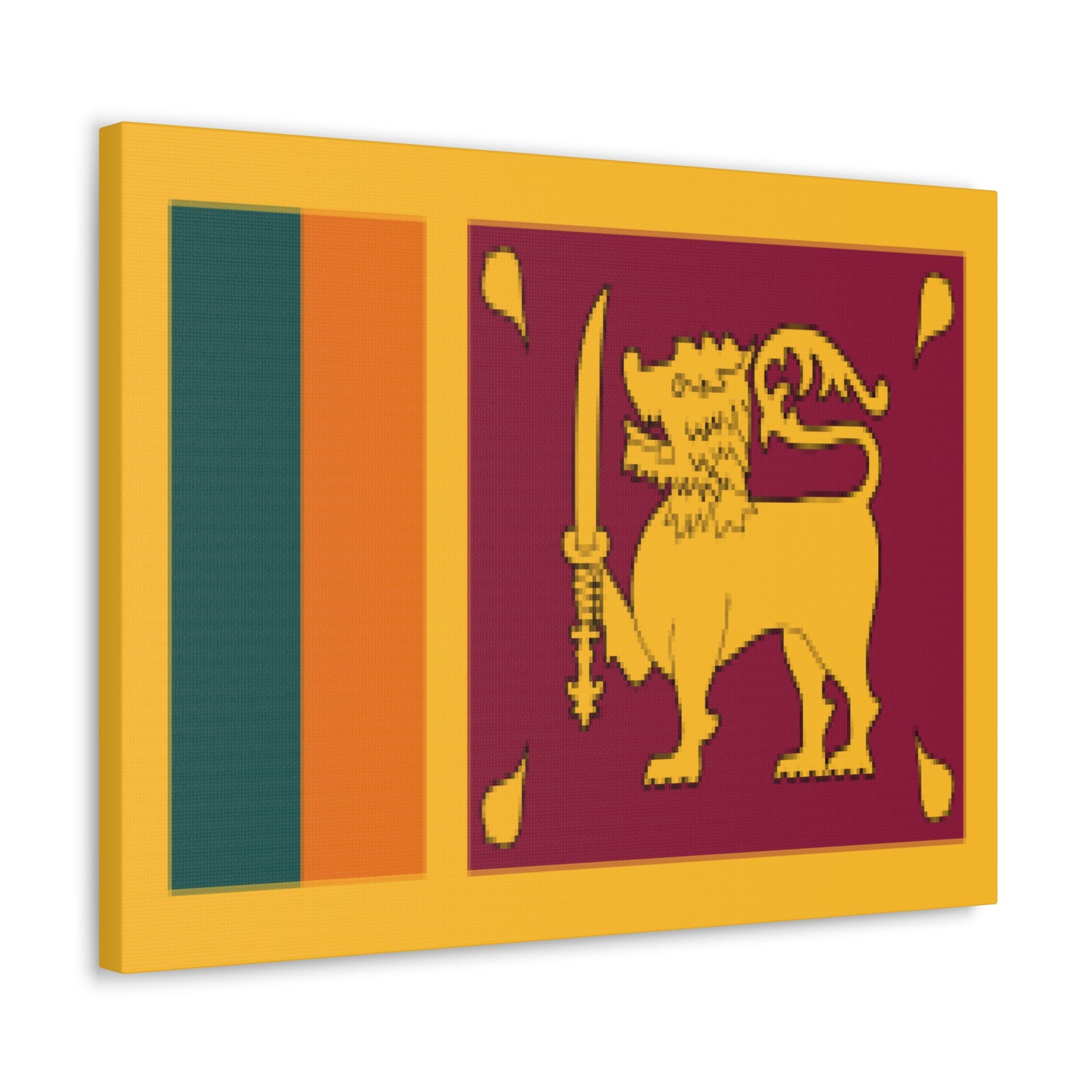 Sri Lanka Country Flag Canvas Vibrant Wall Art Unframed Home Decor-Express Your Love Gifts