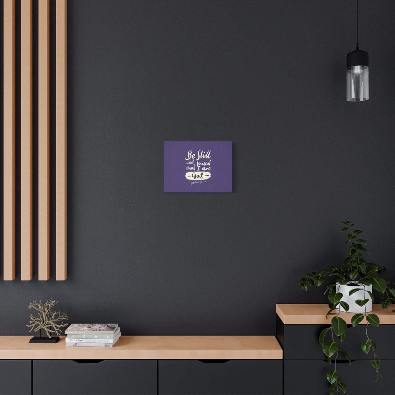 Scripture Walls I Am God Psalm 46:10 Bible Verse Canvas Christian Wall Art Ready to Hang-Express Your Love Gifts