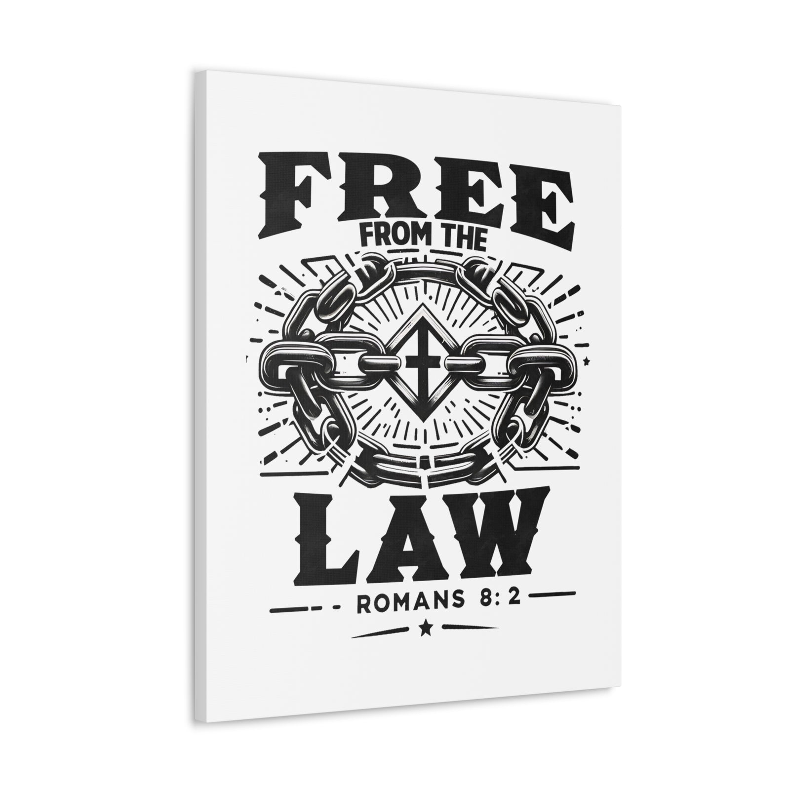 Scripture Walls Romans 8:2 Free From the Law Bible Verse Canvas Christian Wall Art Ready to Hang Unframed-Express Your Love Gifts