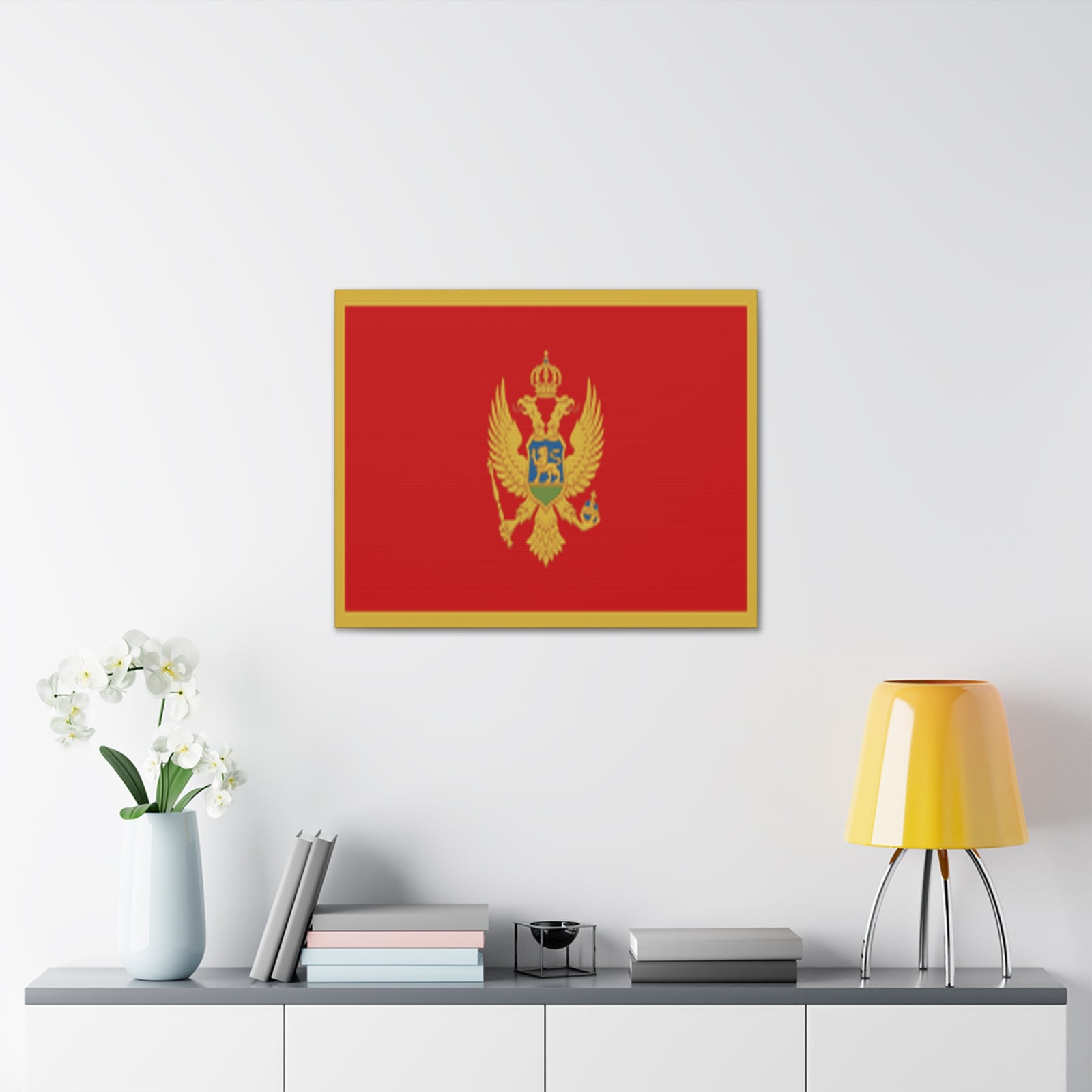 Montenegro Country Flag Canvas Vibrant Wall Art Unframed Home Decor-Express Your Love Gifts
