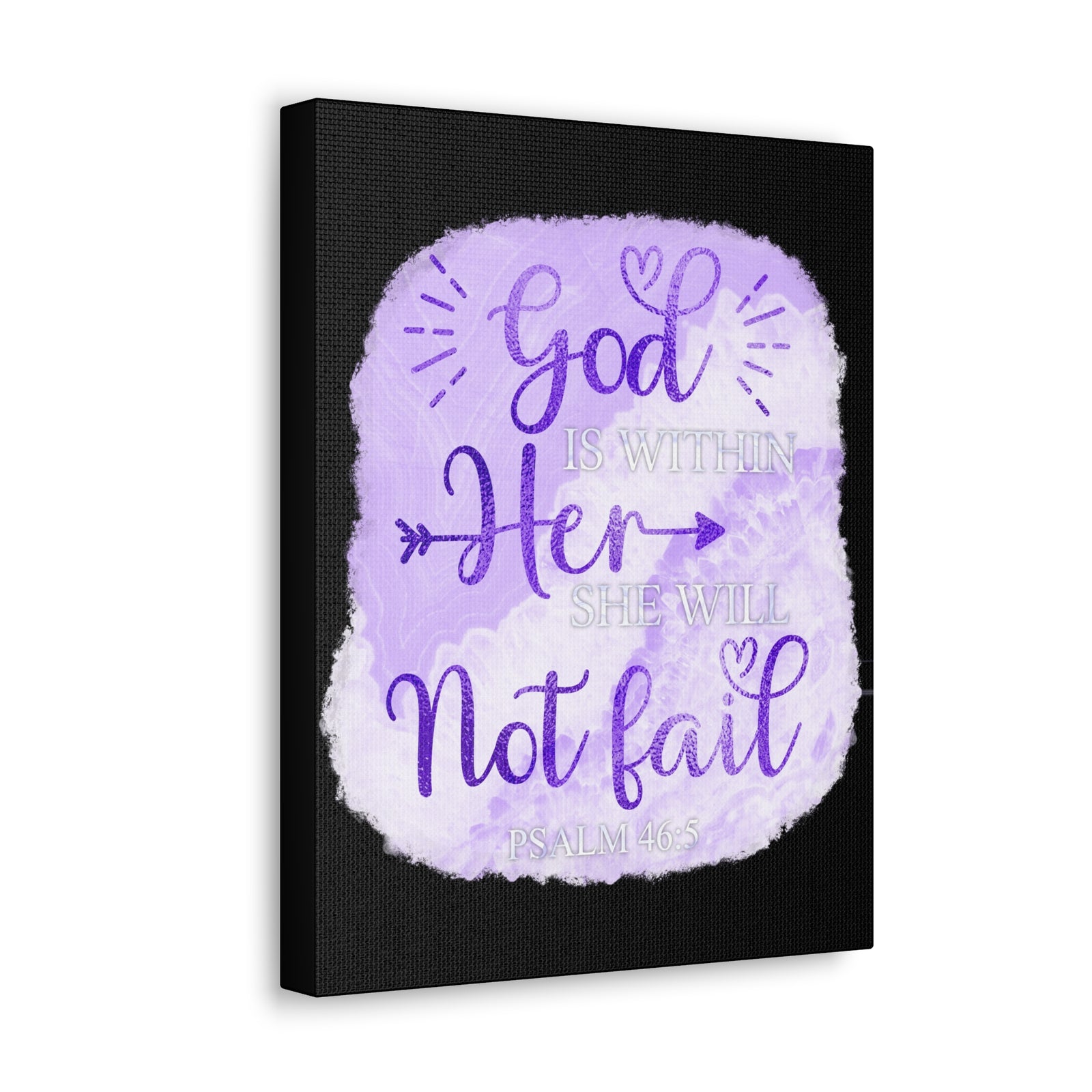Scripture Walls Psalm 46:5 God is Within Her Bible Verse Canvas Christian Wall Art Ready to Hang Unframed-Express Your Love Gifts