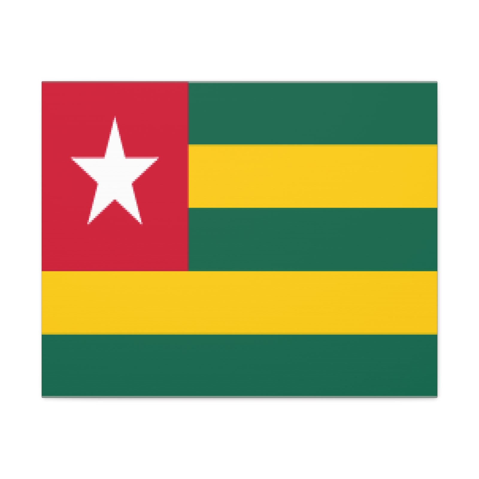 Togo Country Flag Canvas Vibrant Wall Art Unframed Home Decor-Express Your Love Gifts