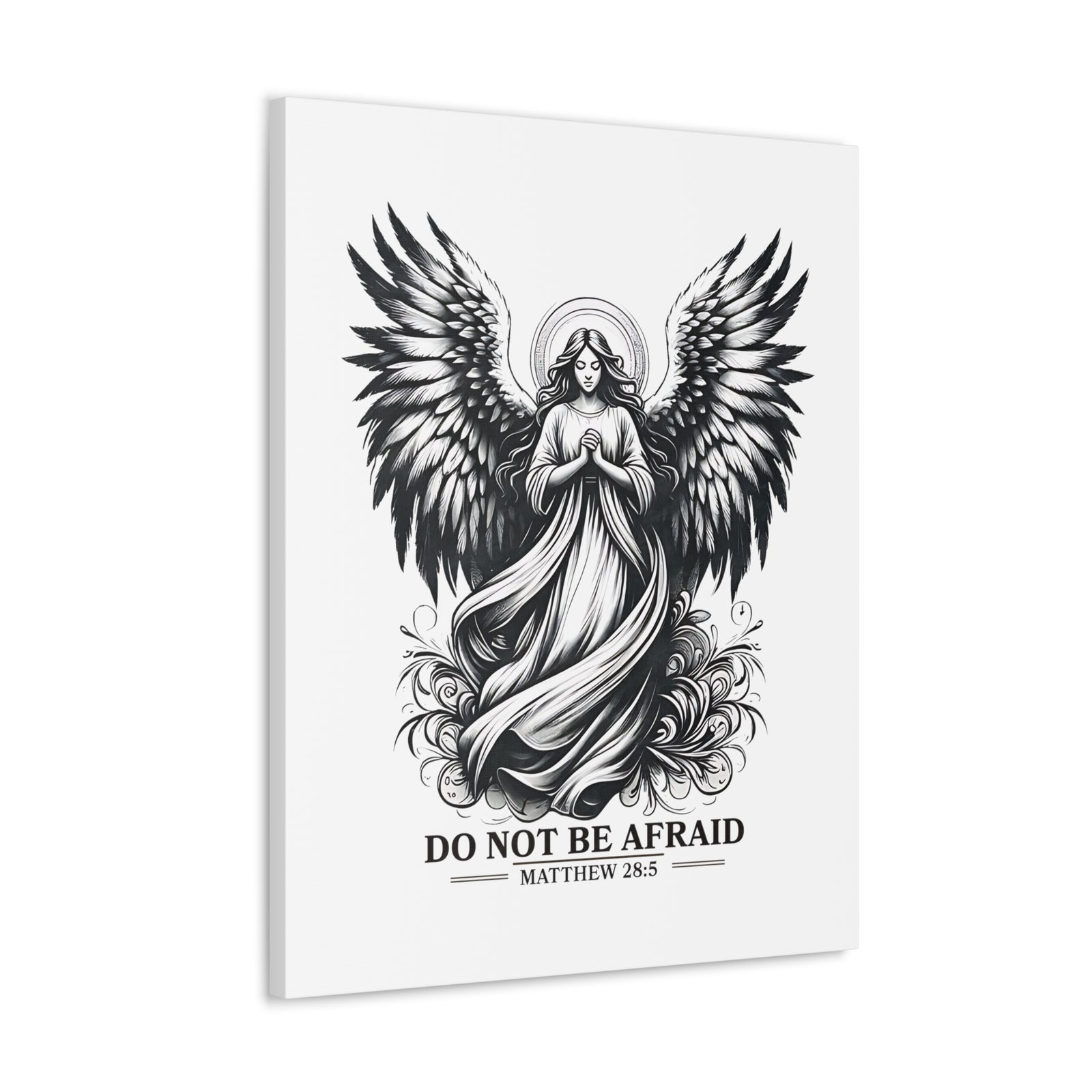 Scripture Walls Matthew 28:5 Do Not Be Afraid Bible Verse Canvas Christian Wall Art Ready to Hang Unframed-Express Your Love Gifts