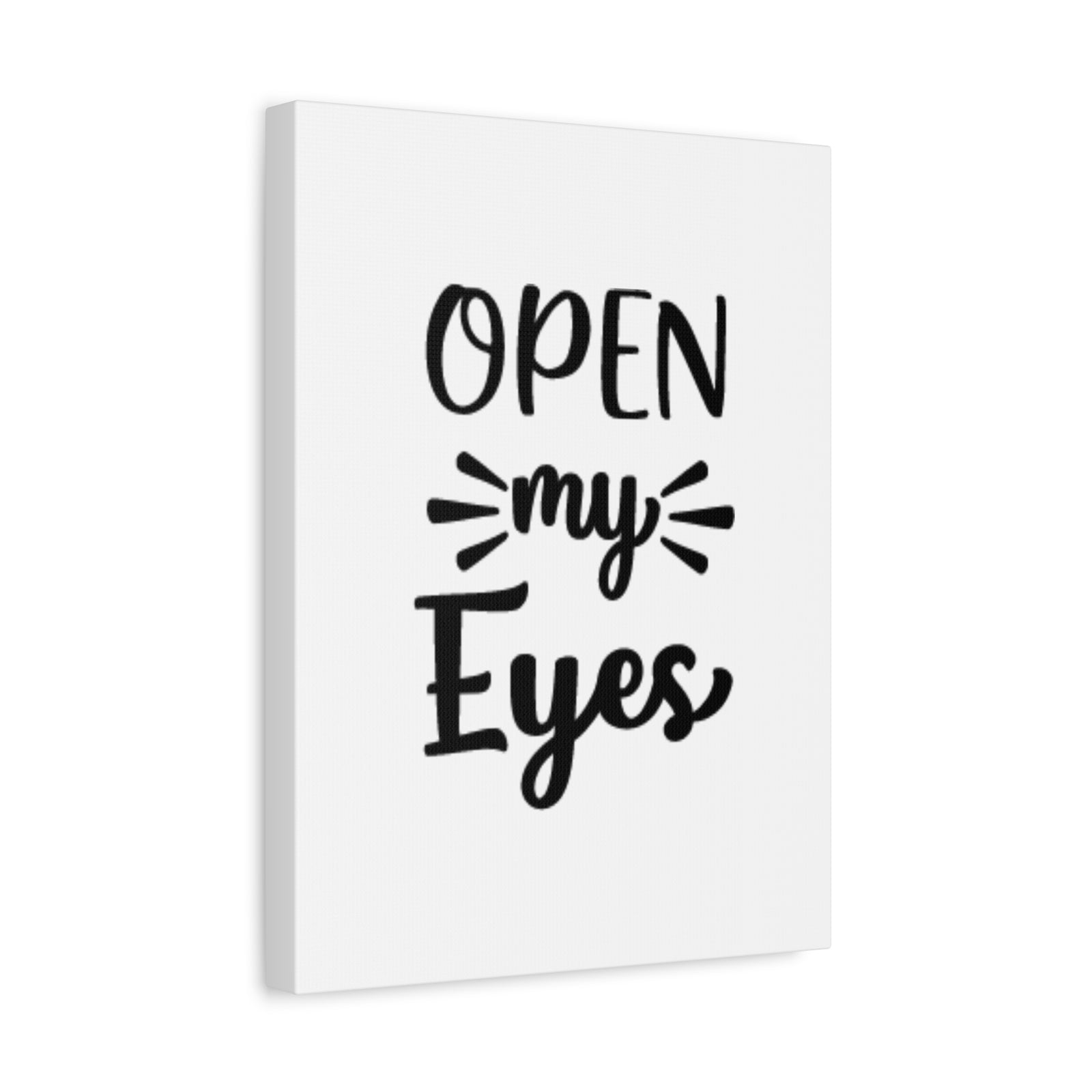 Scripture Canvas Open My Eyes Psalm 119:18 Cursive Christian Wall Art Bible Verse Print Ready to Hang-Express Your Love Gifts
