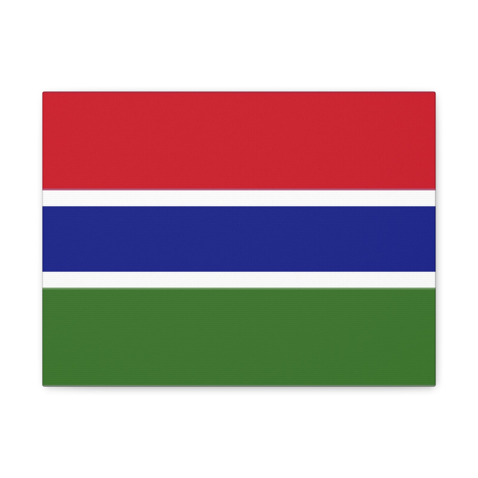 Gambia Country Flag Canvas Vibrant Wall Art Unframed Home Decor-Express Your Love Gifts