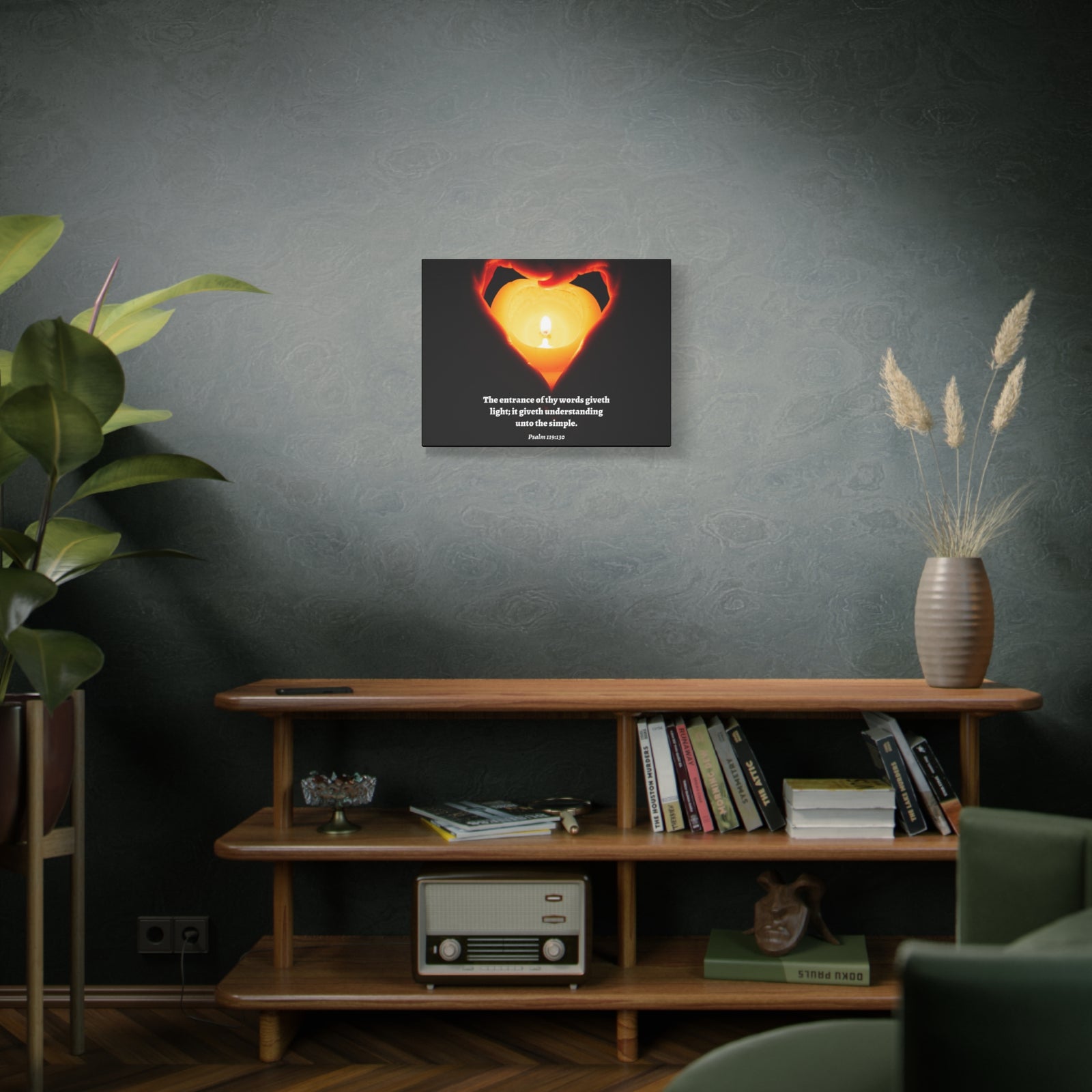 Scripture Walls Giveth Light Psalm 119:130 Bible Verse Canvas Christian Wall Art Ready to Hang-Express Your Love Gifts