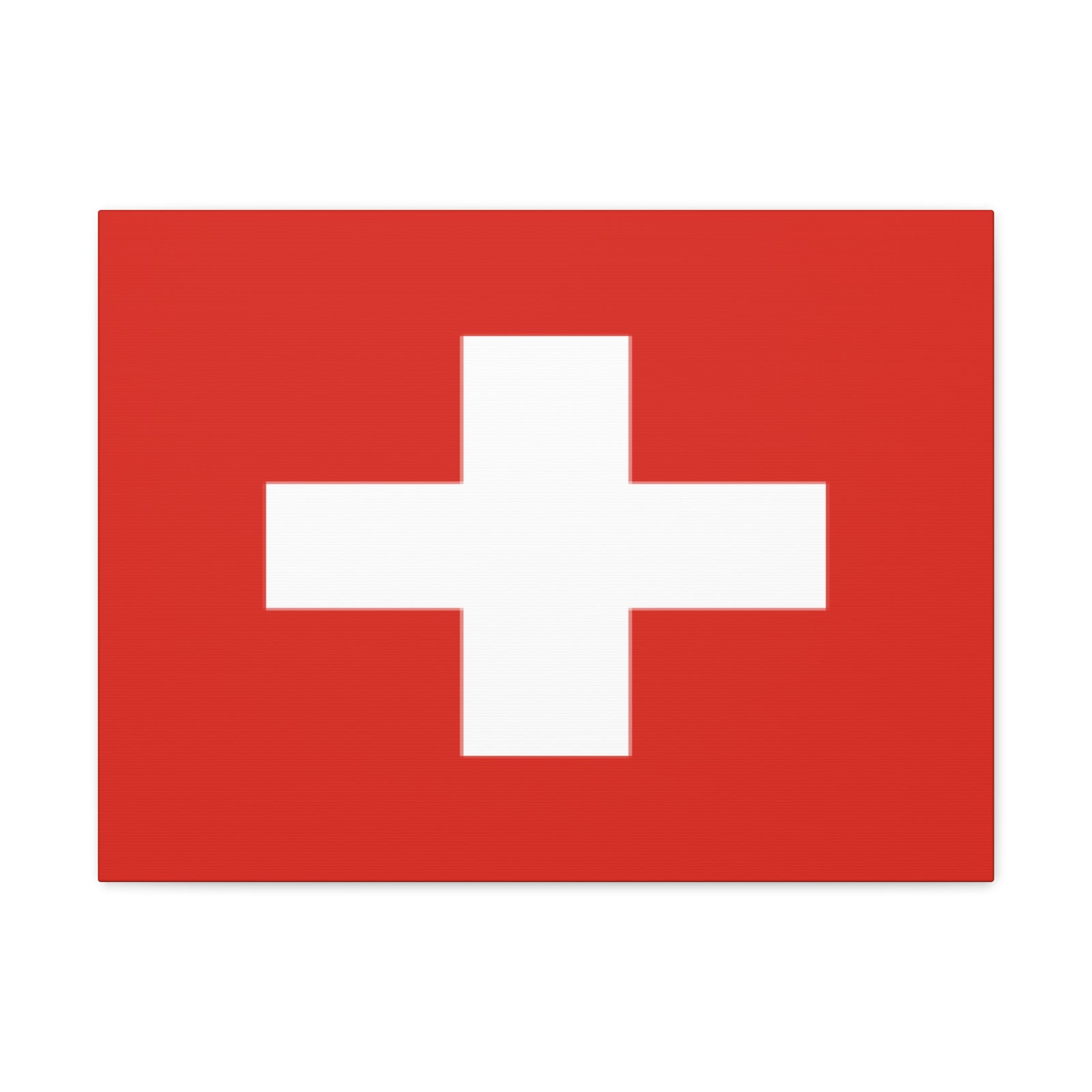 Switzerland Country Flag Canvas Vibrant Wall Art Unframed Home Decor-Express Your Love Gifts