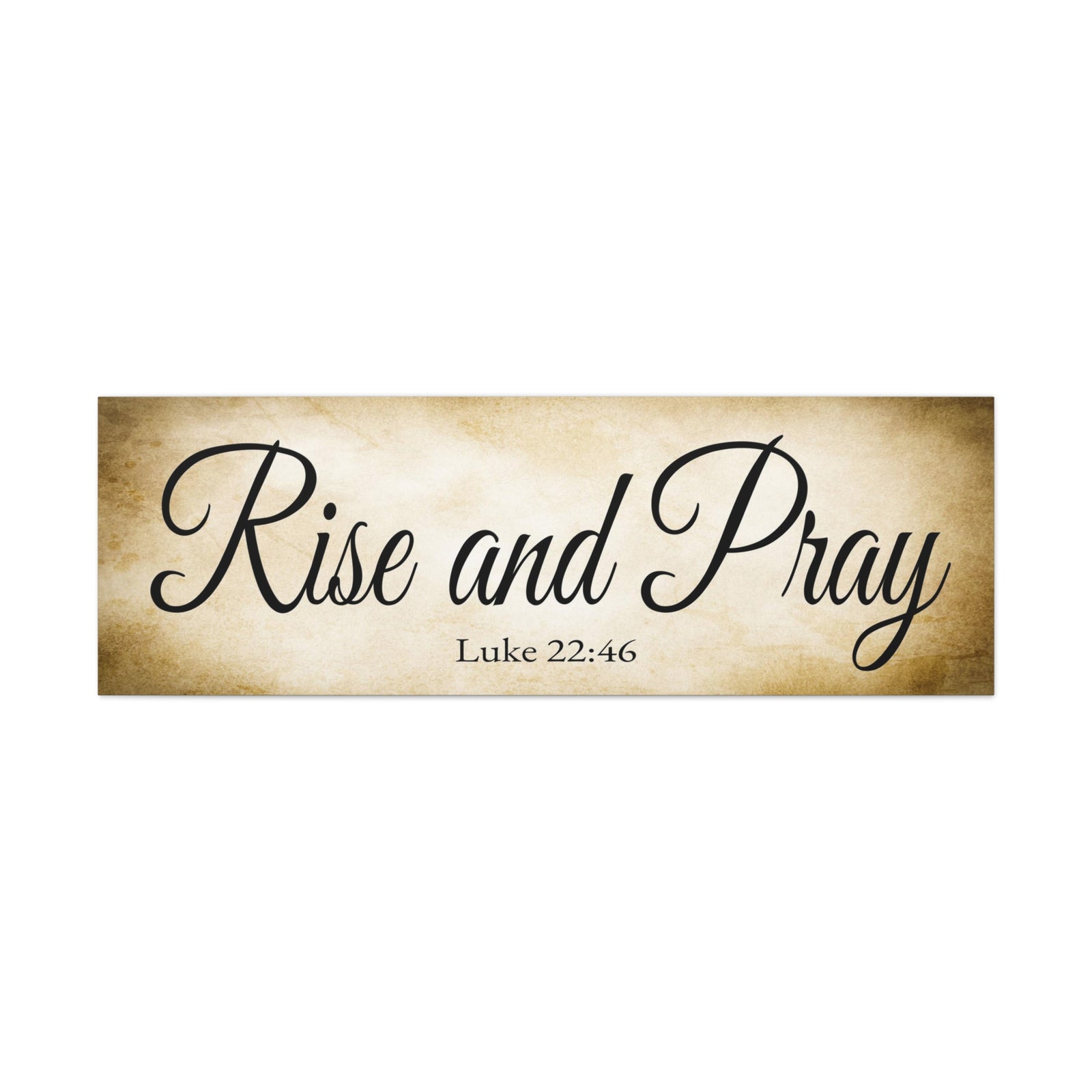 Scripture Walls Luke 22:46 Gold Bible Verse Canvas Christian Wall Art Ready to Hang Unframed-Express Your Love Gifts