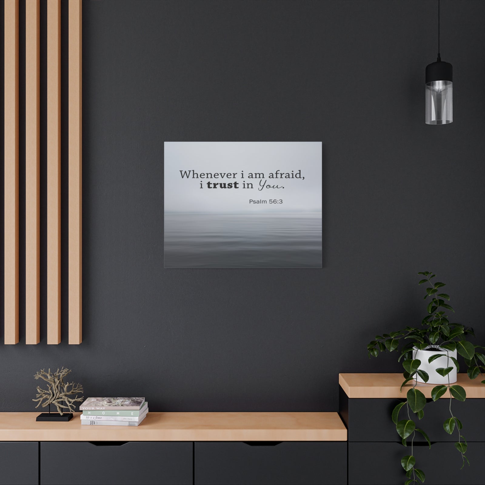 Scripture Walls I Trust In You Psalm 56:3 Bible Verse Canvas Christian Wall Art Ready to Hang-Express Your Love Gifts