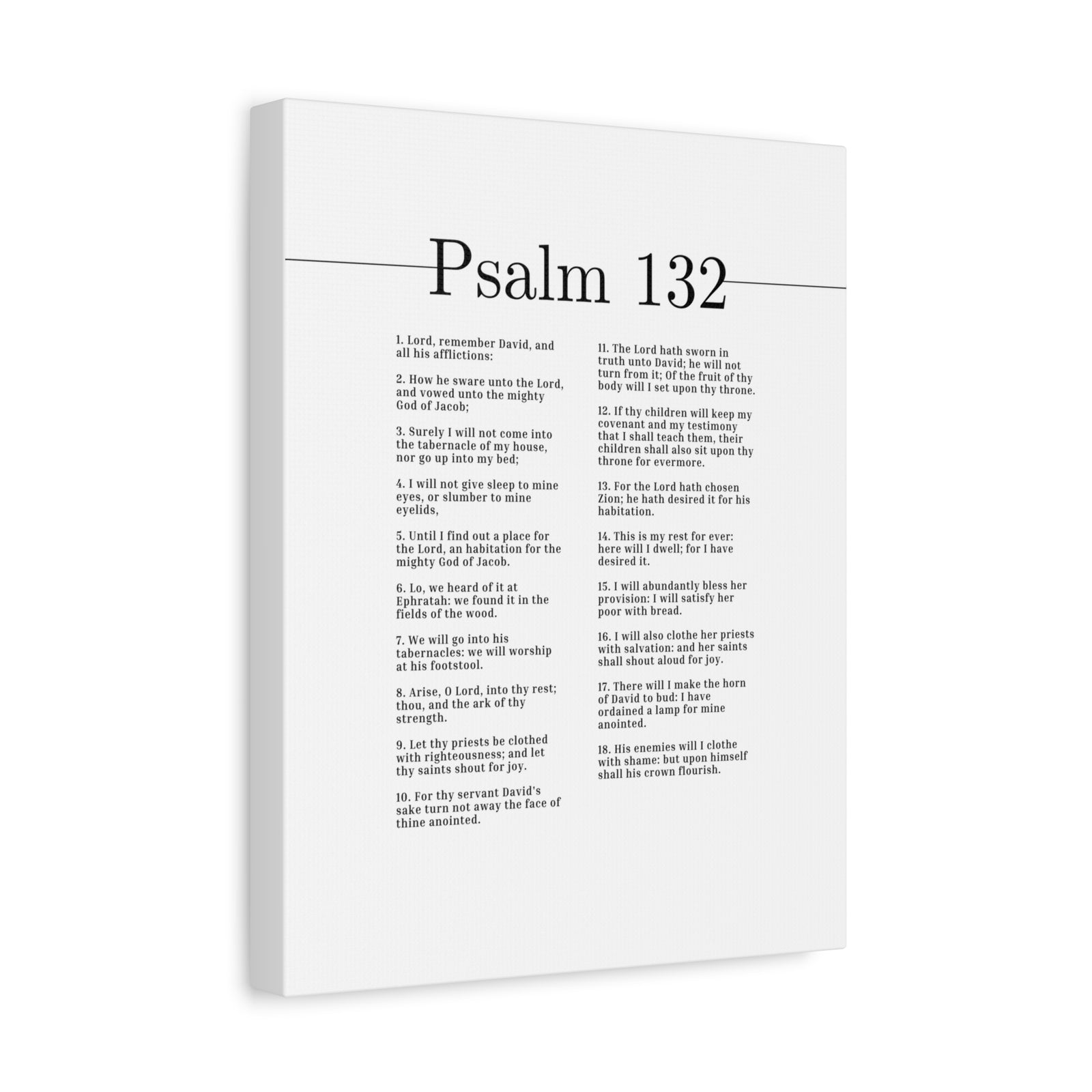 Scripture Canvas The Fruit Of Thy Body Psalm 132 Christian Wall Art Bible Verse Print Ready to Hang-Express Your Love Gifts