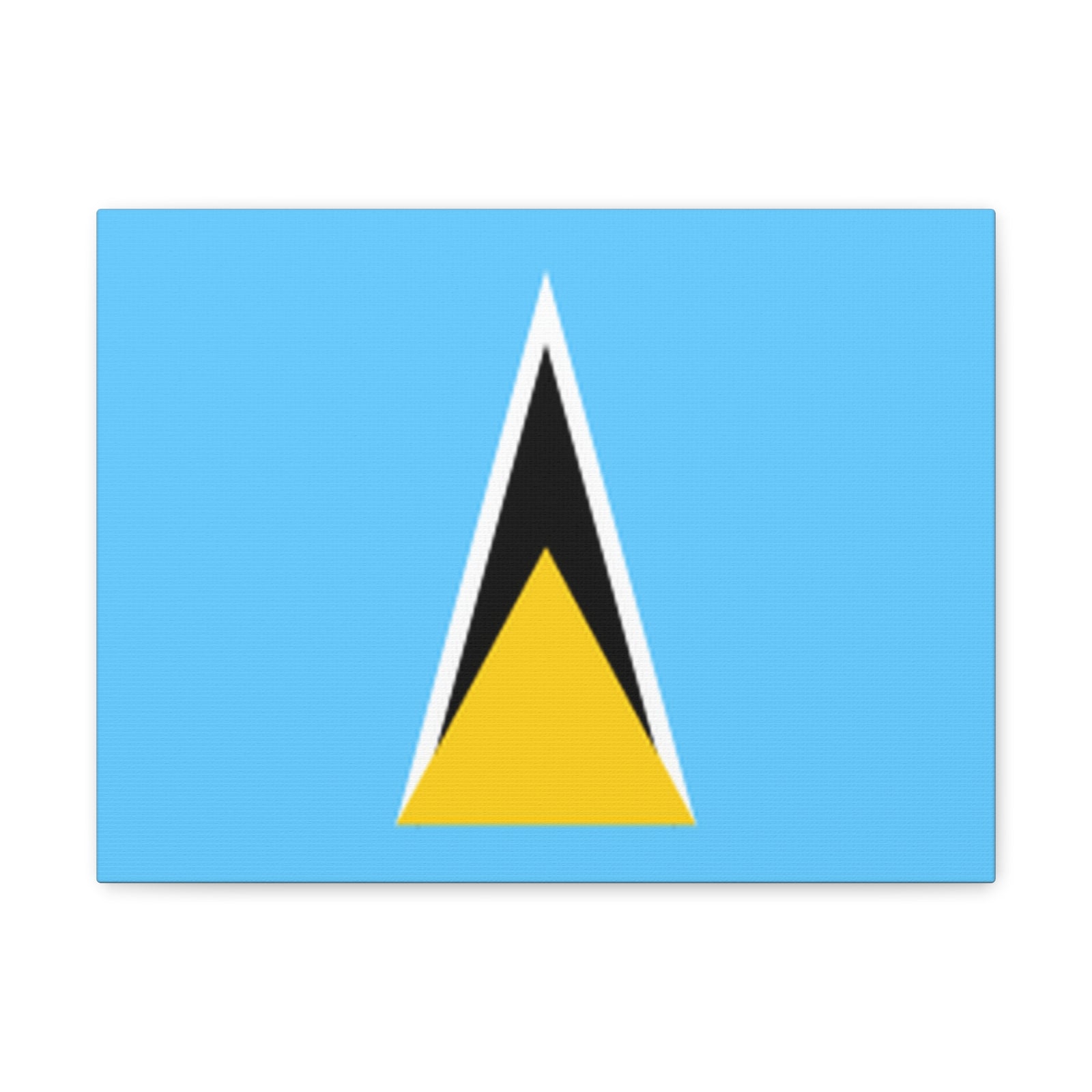 Saint Lucia Country Flag Canvas Vibrant Wall Art Unframed Home Decor-Express Your Love Gifts