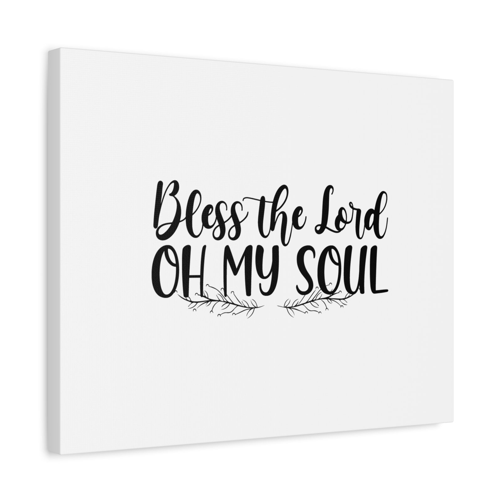 Scripture Canvas Bless The Lord Oh My Soul Psalm 103:1 Christian Wall Art Bible Verse Print Ready to Hang-Express Your Love Gifts