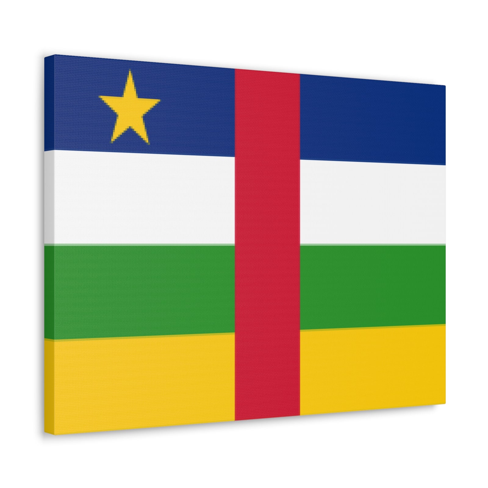 Central African Republic Country Flag Canvas Vibrant Wall Art Unframed Home Decor-Express Your Love Gifts
