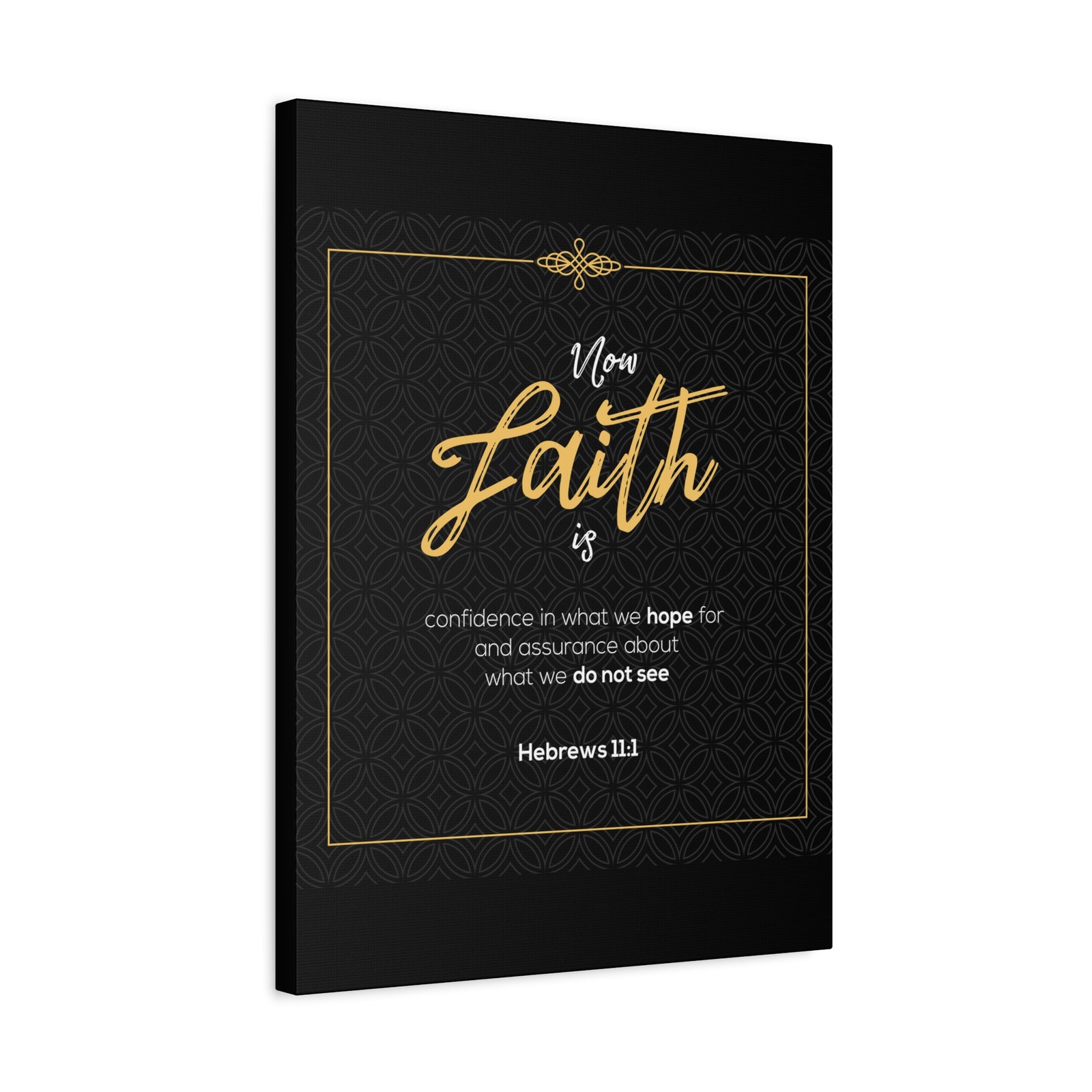 Scripture Canvas Faith Is Confidence Hebrews 11:1 Christian Wall Art Bible Verse Print Ready To Hang-Express Your Love Gifts