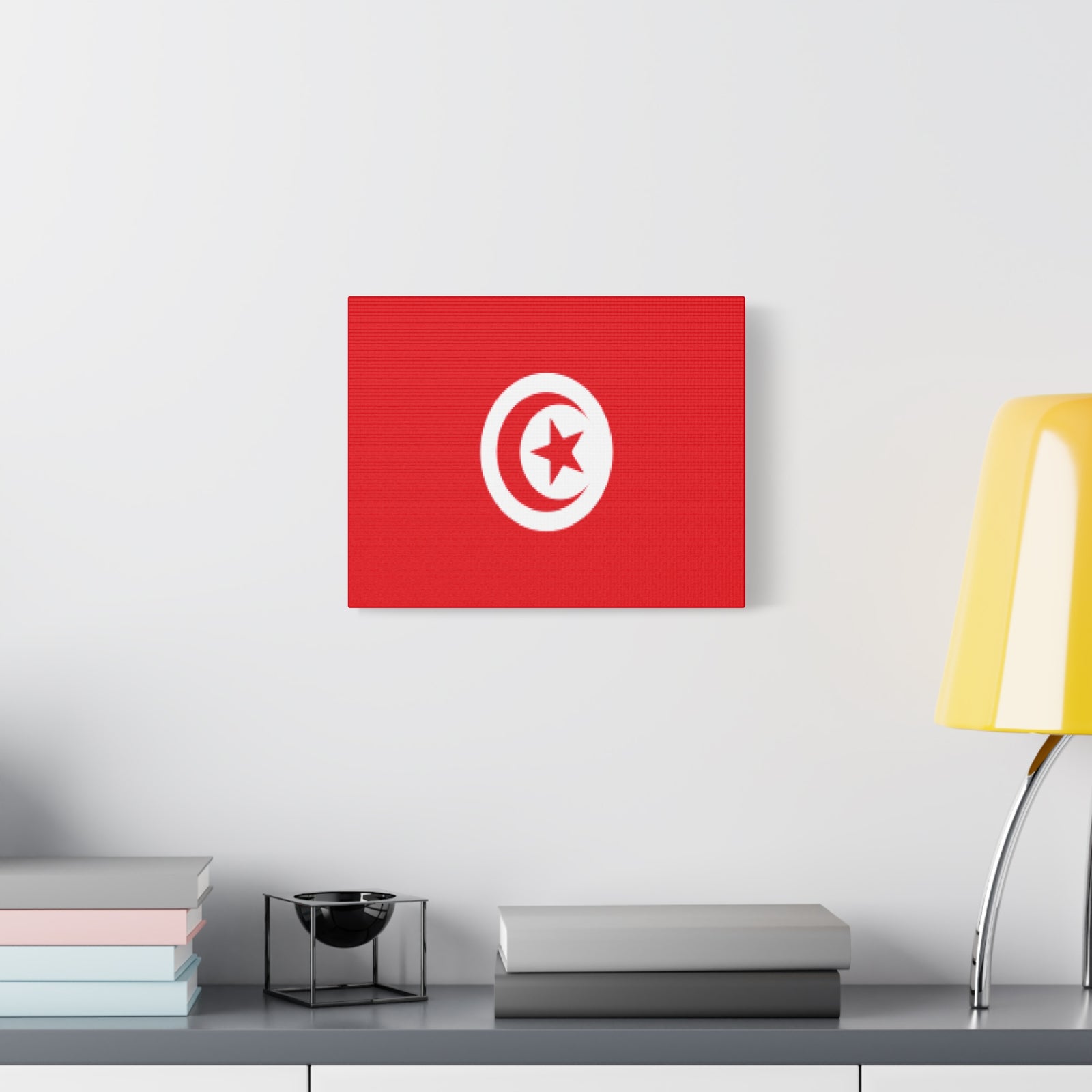 Tunisia Country Flag Canvas Vibrant Wall Art Unframed Home Decor-Express Your Love Gifts