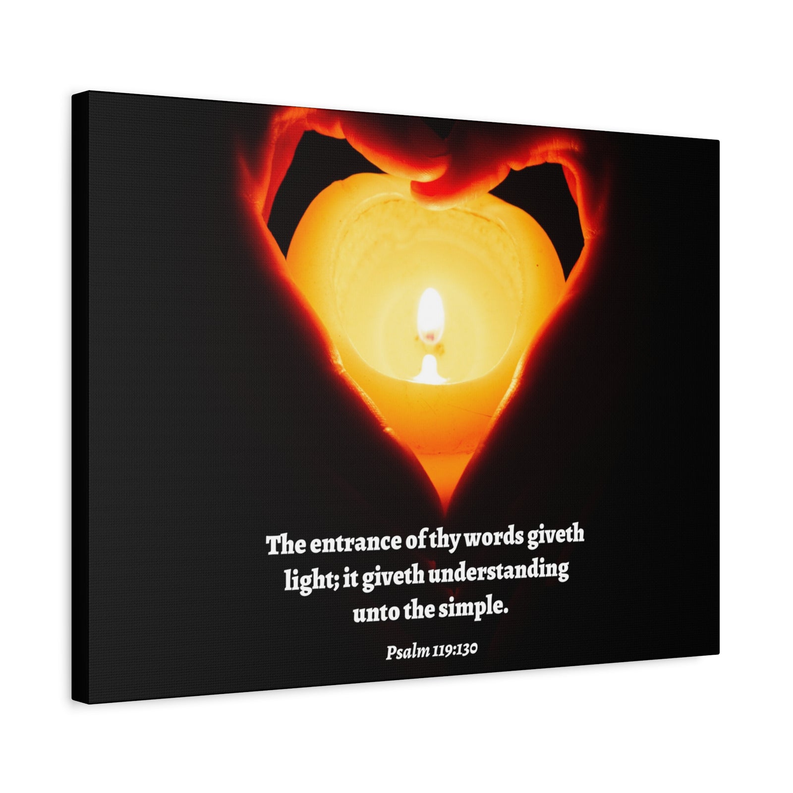 Scripture Walls Giveth Light Psalm 119:130 Bible Verse Canvas Christian Wall Art Ready to Hang-Express Your Love Gifts