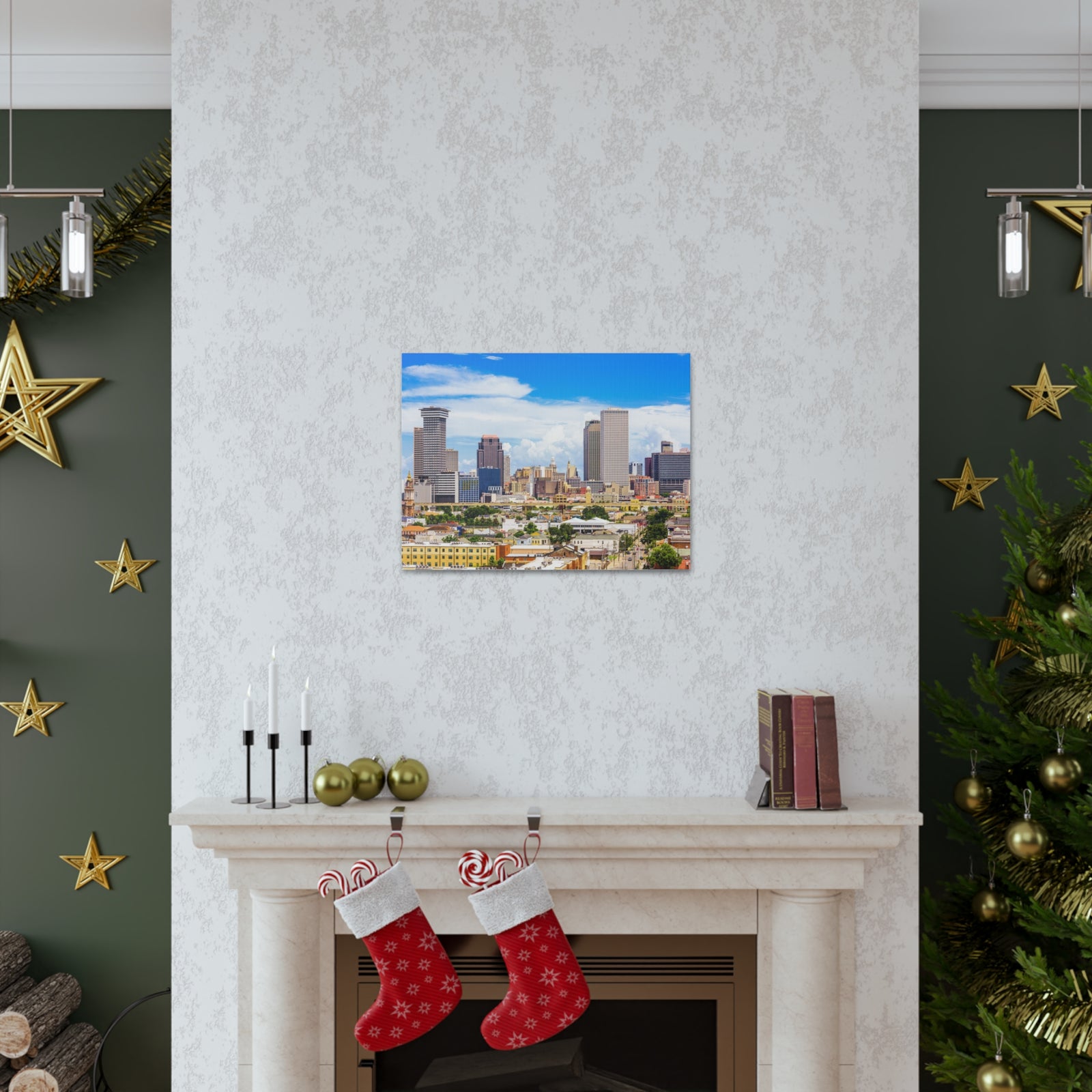 New Orleans Daytime Skyline Canvas Artwork High-Quality Breathtaking Stunning Cityscape for Home Decor Ready to Hang-Express Your Love Gifts