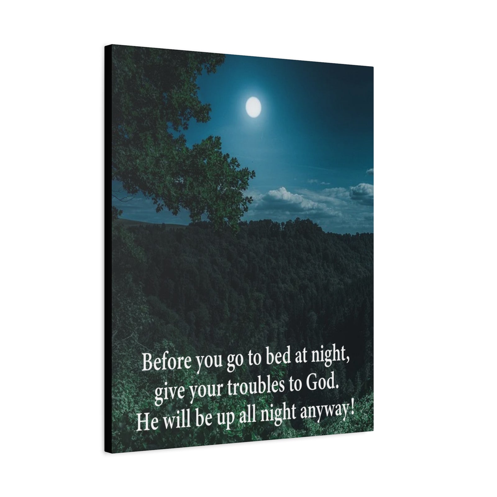Scripture Walls God Has Your Problems Psalm 55:22 Canvas Bible Verse Christian Wall Art Ready to Hang-Express Your Love Gifts