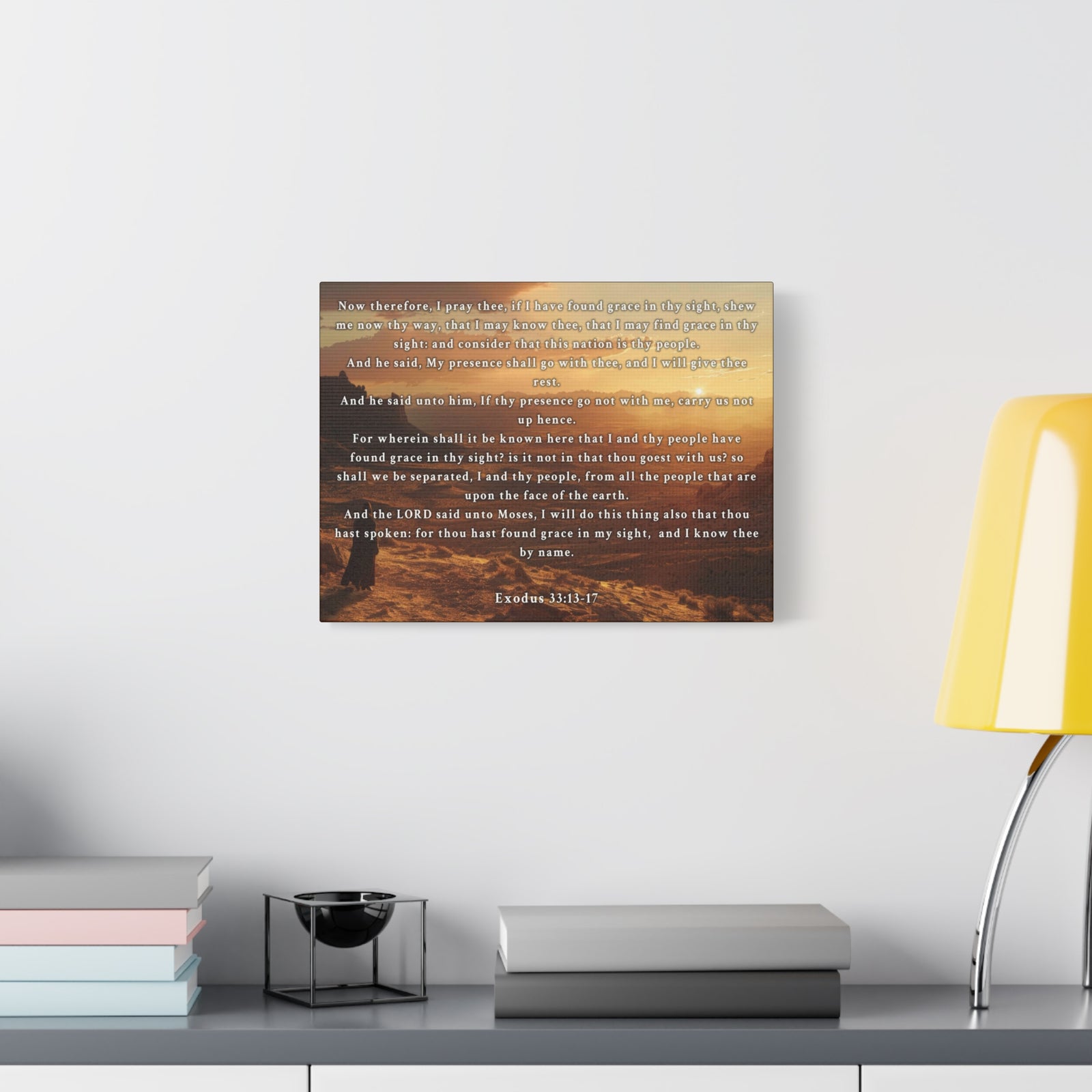 Scripture Walls Exodus 33:13-17 KJV Christian Wall Art Print Ready to Hang Unframed-Express Your Love Gifts