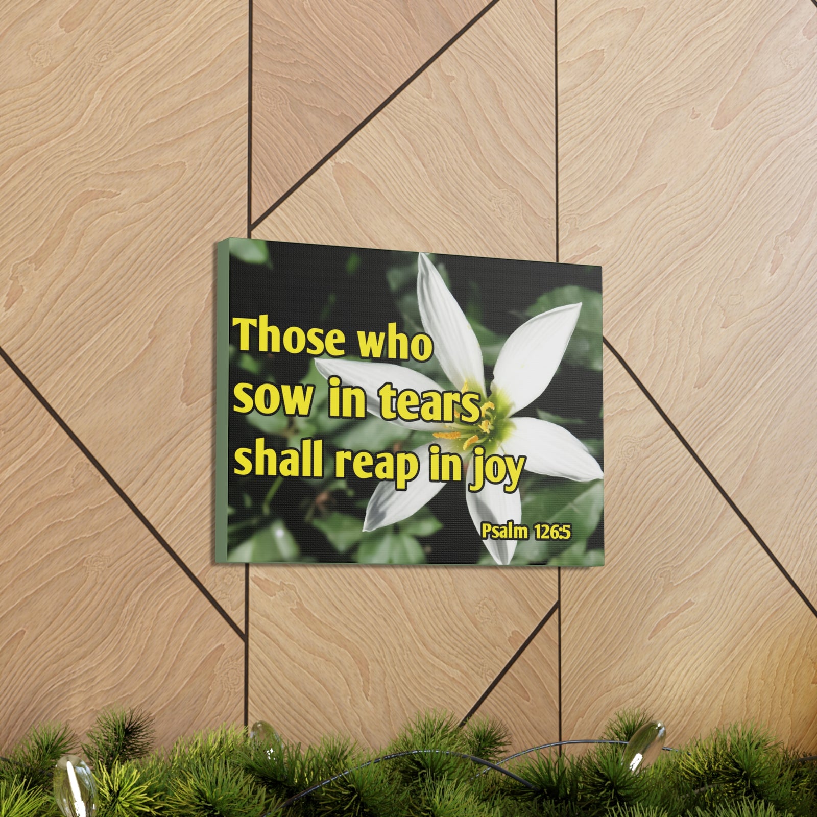 Scripture Walls Shall Reap In Joy Psalm 126:5 Bible Verse Canvas Christian Wall Art Ready to Hang-Express Your Love Gifts